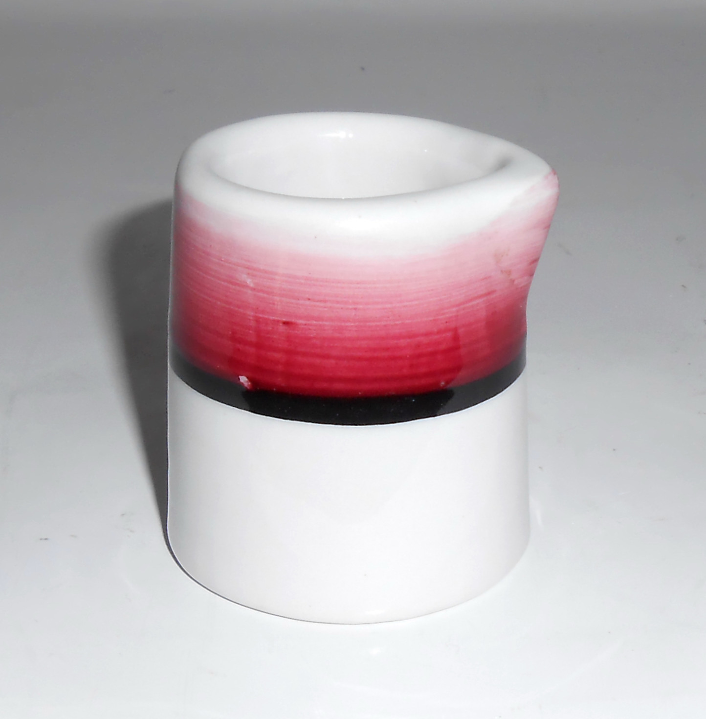 Mayer China Red/Black Bands Restaurant Creamer! MINT
