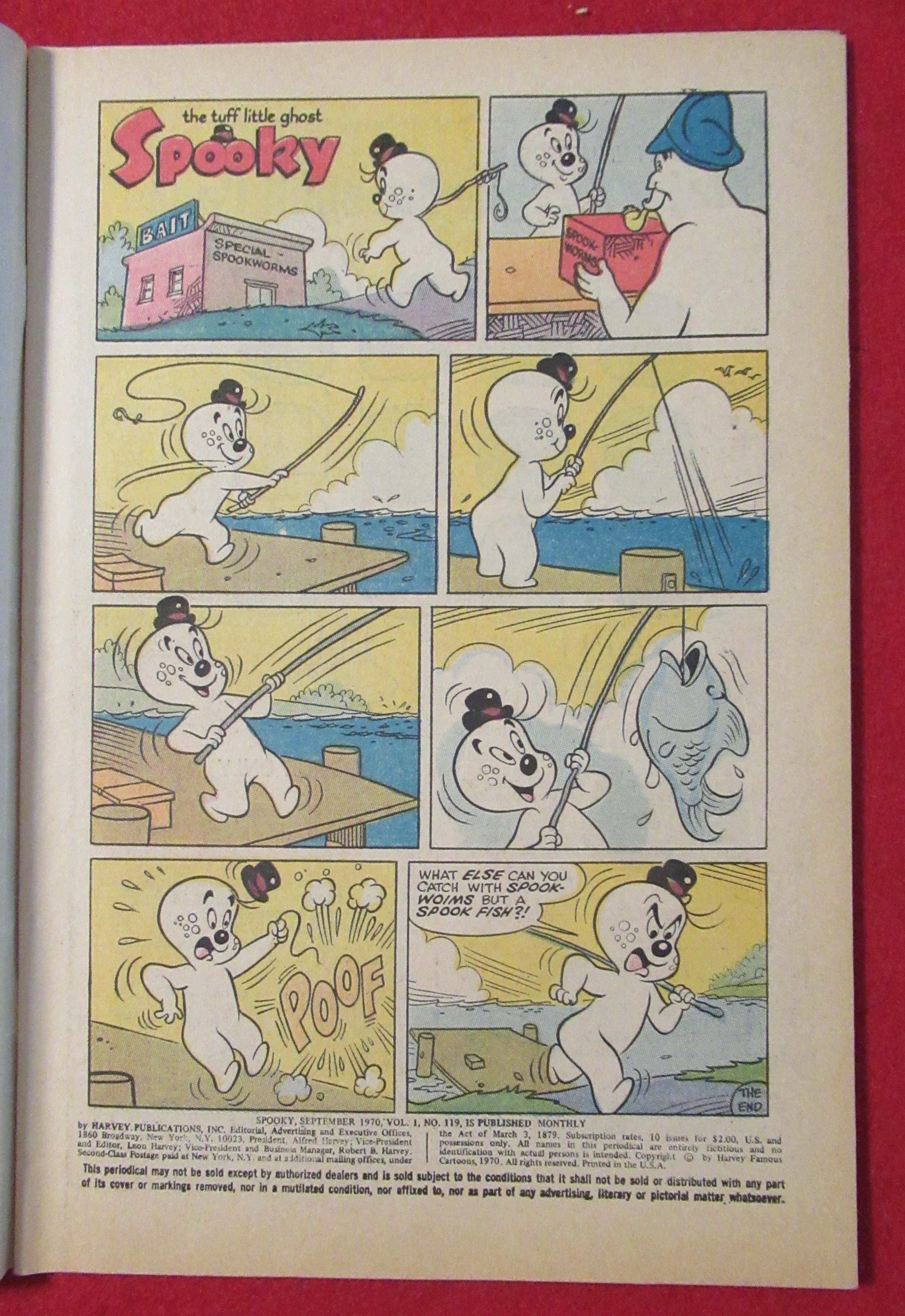 Spooky The Tuff Little Ghost Comic September 1970
