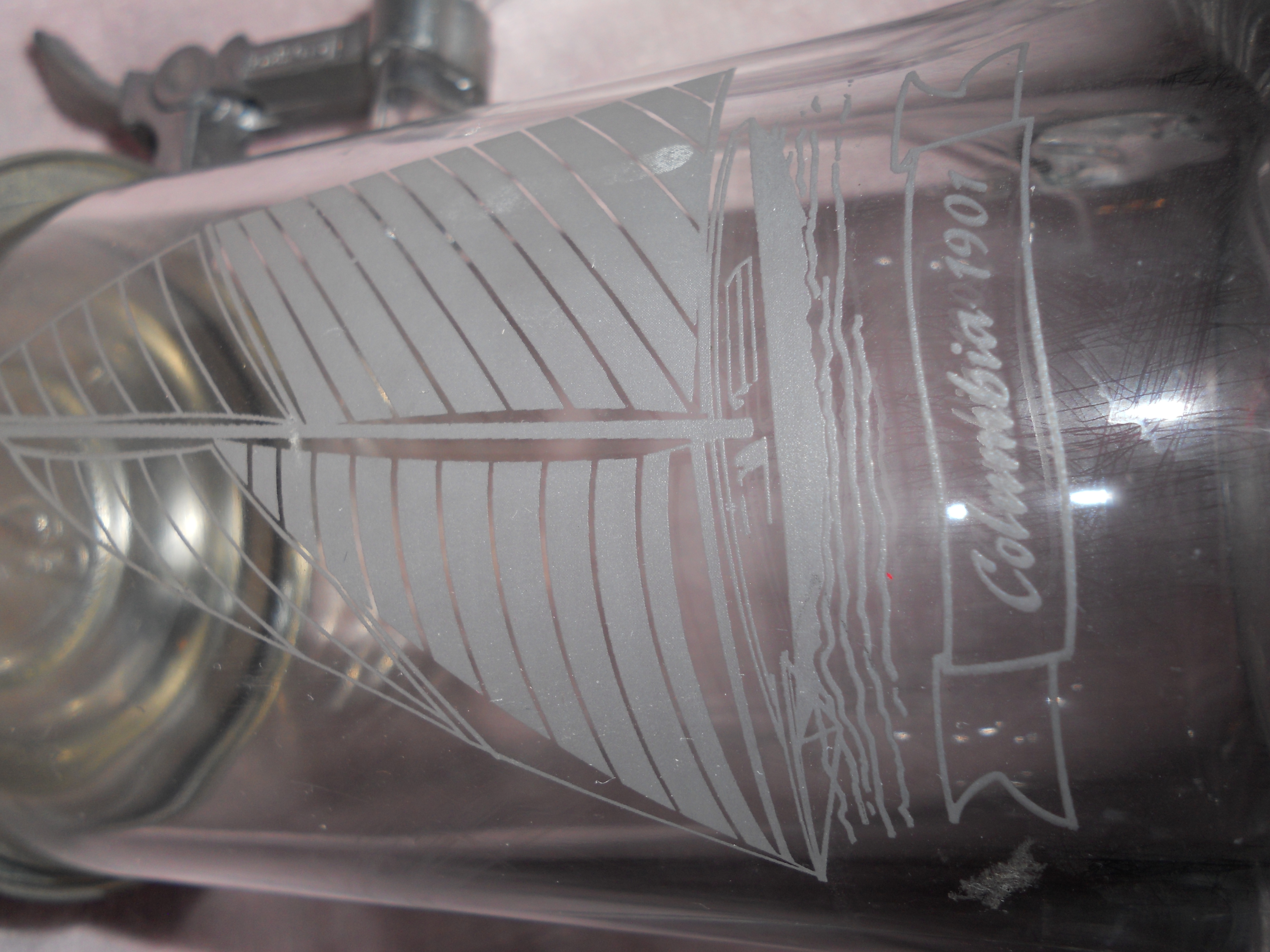 Old Spice Stein Columbia 1901 etched Germany