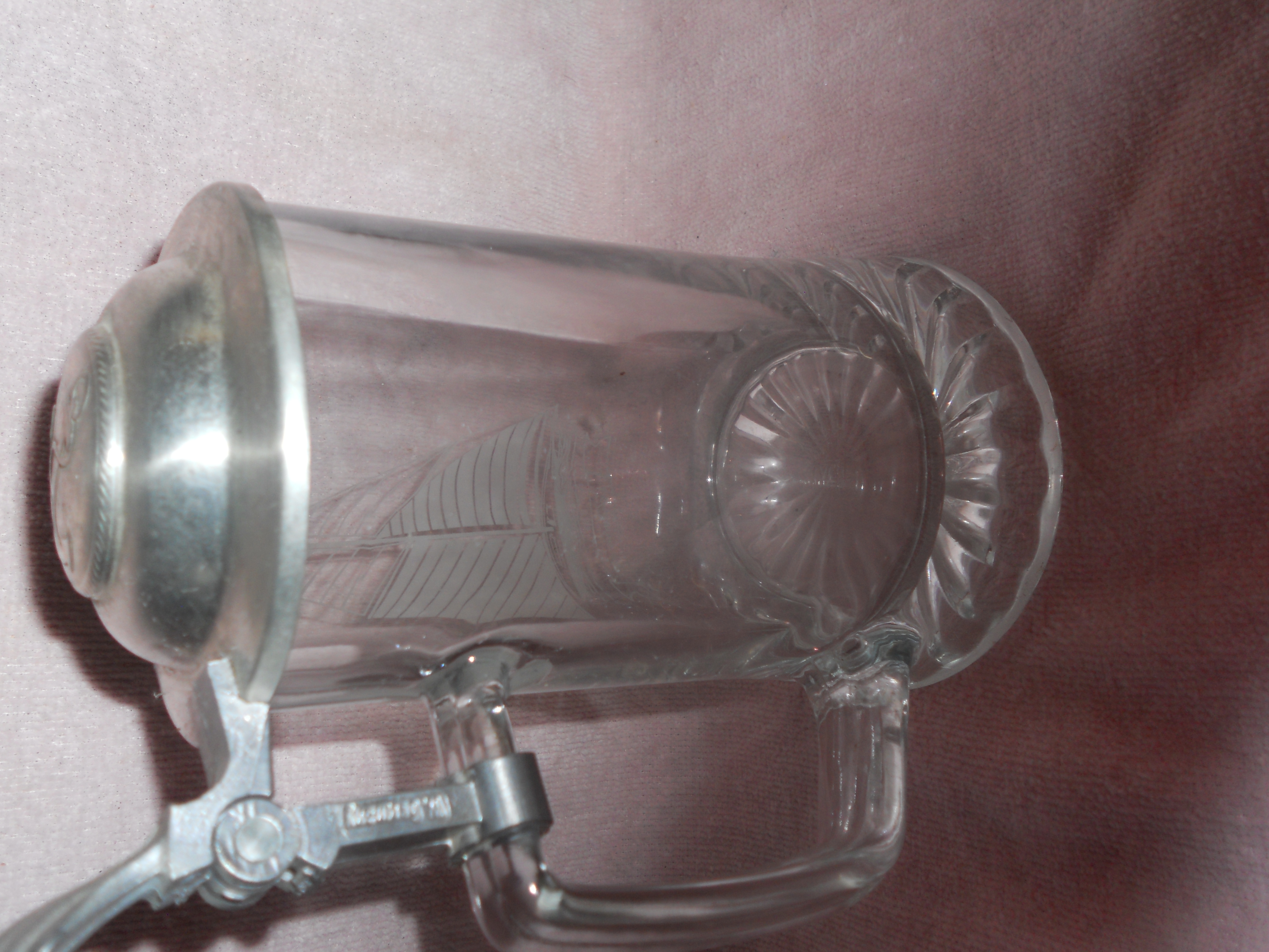 Old Spice Stein Columbia 1901 etched Germany