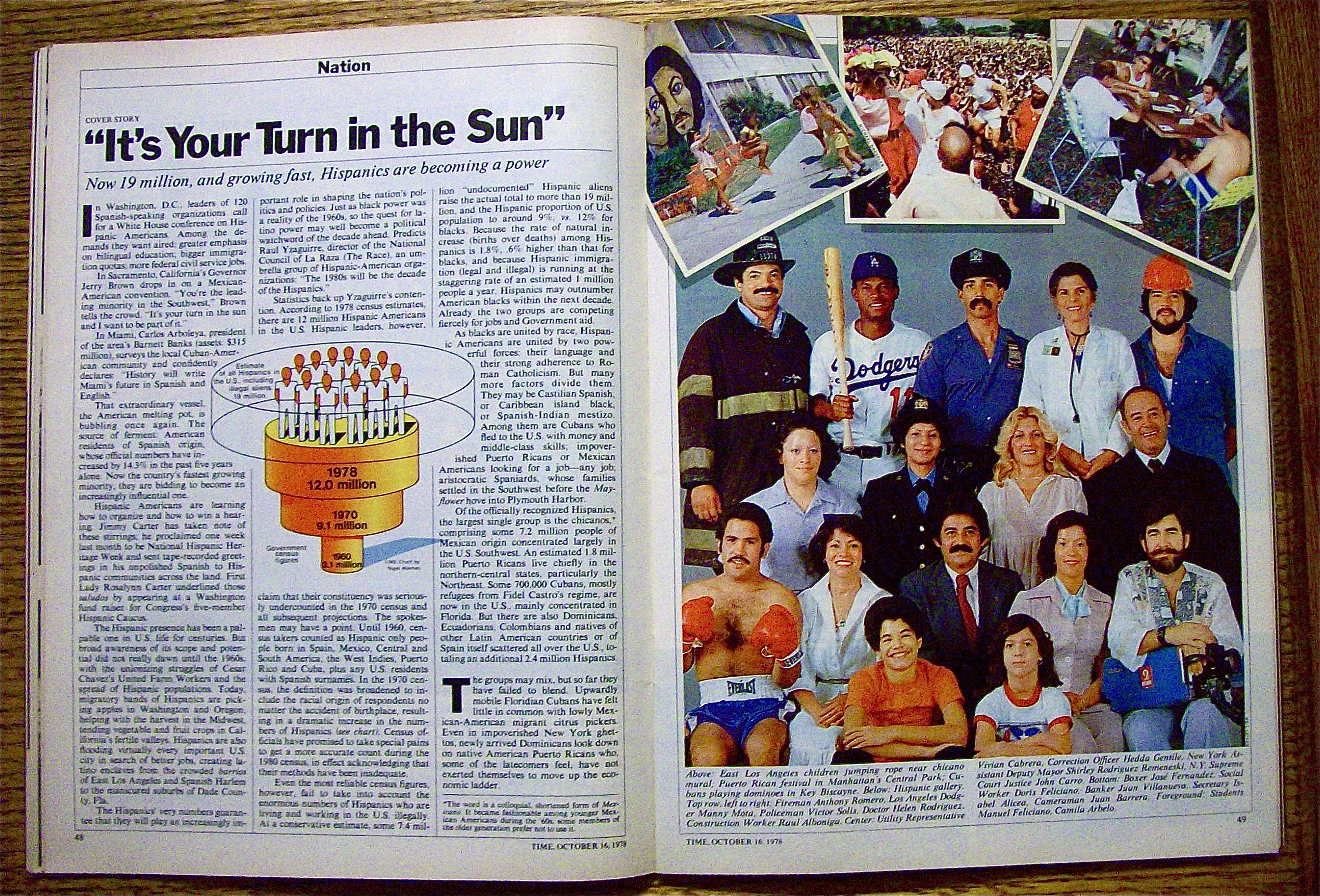Time Magazine October 16, 1978 Hispanic Americans