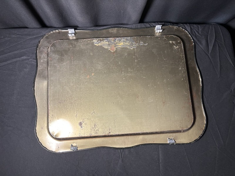 Vintage MCM Crestline Toleware Tray Table Set