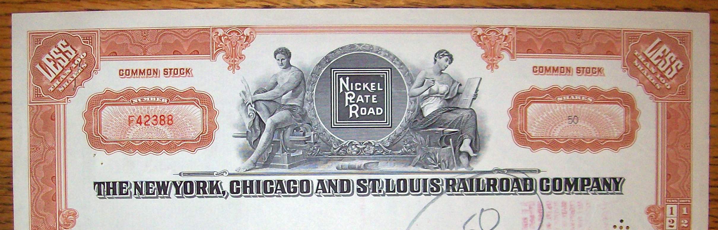 1959 New York, Chicago & St. Louis Railroad Co Stock