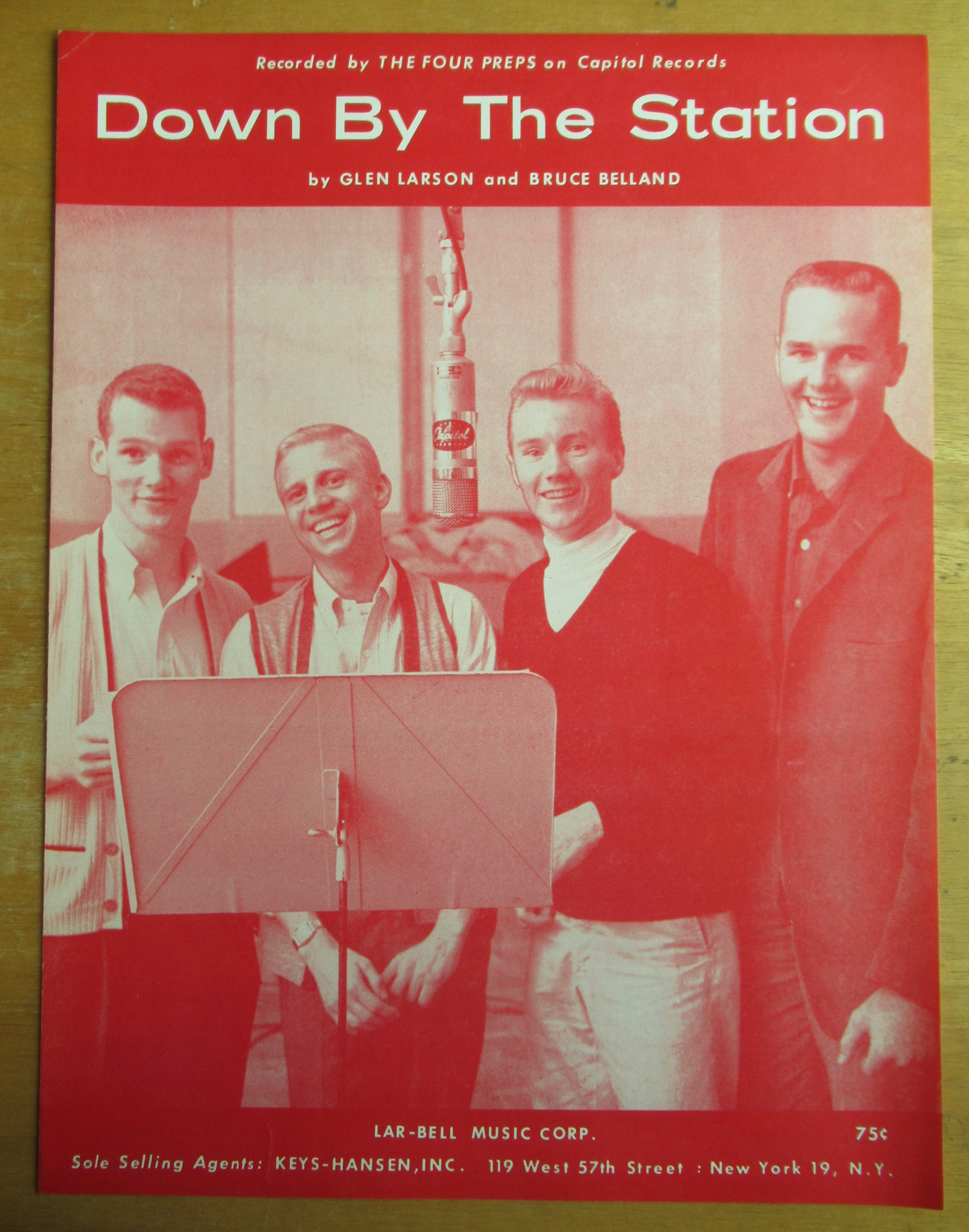 Sheet Music For 1959 Down By The Station