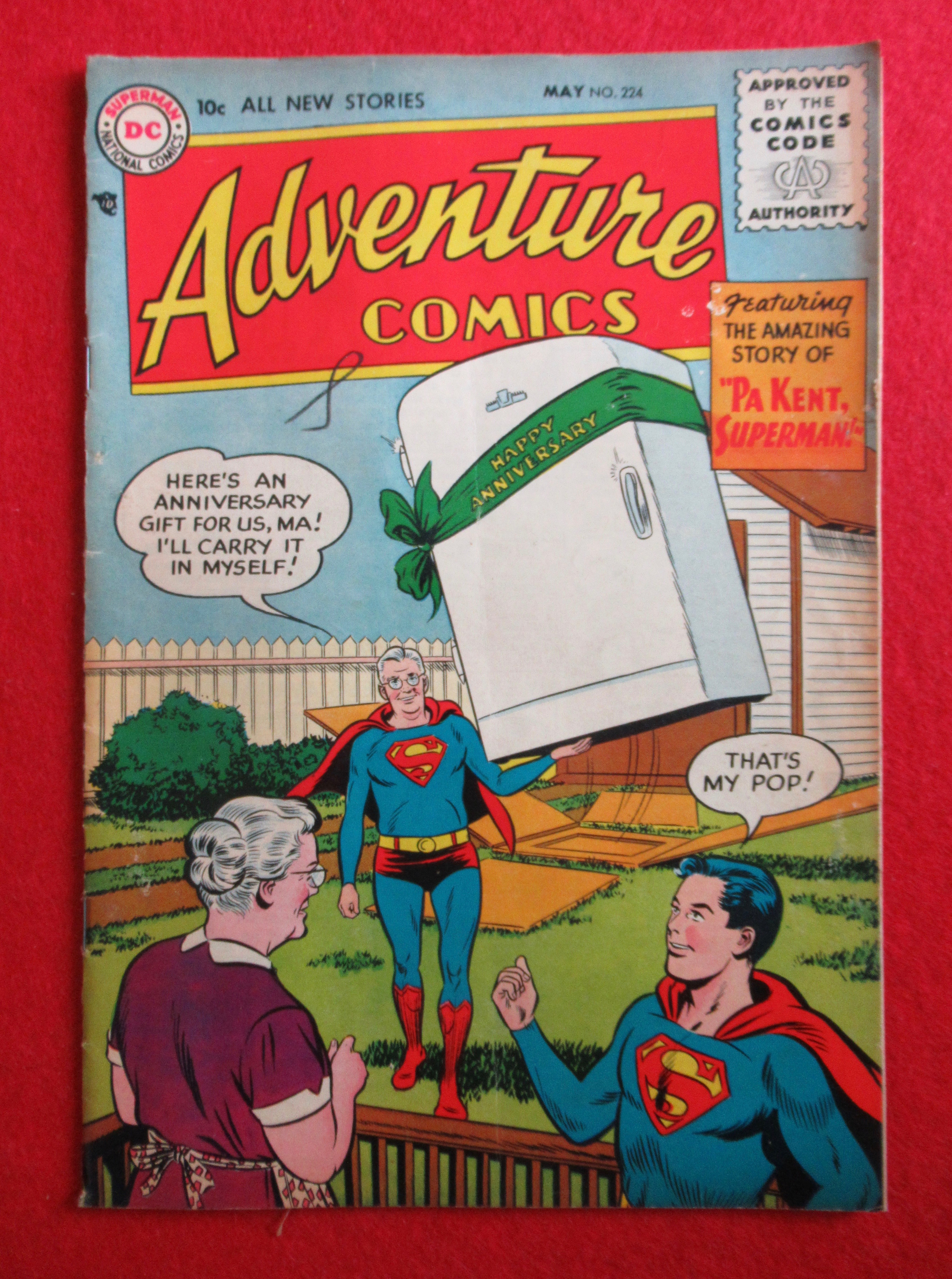 Adventure Comics May 1956 Pa Kent, Superman