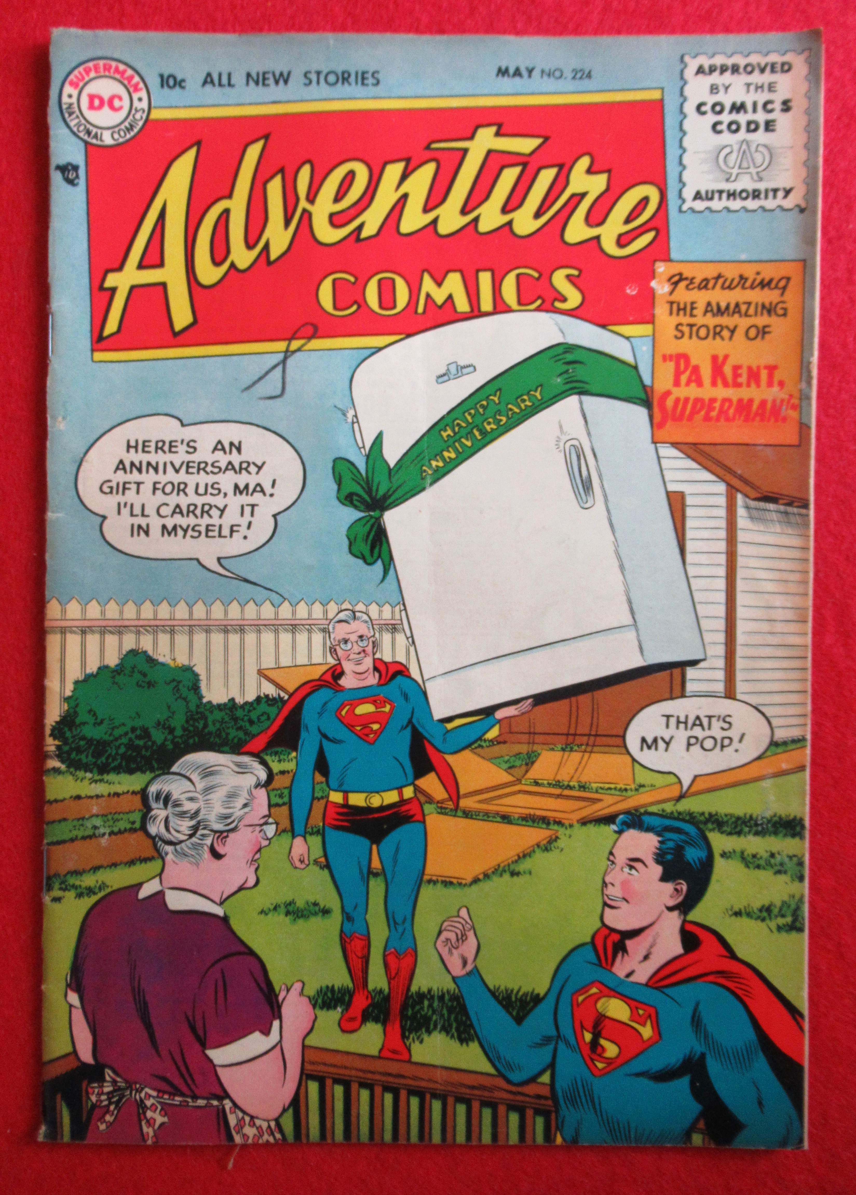 Adventure Comics May 1956 Pa Kent, Superman