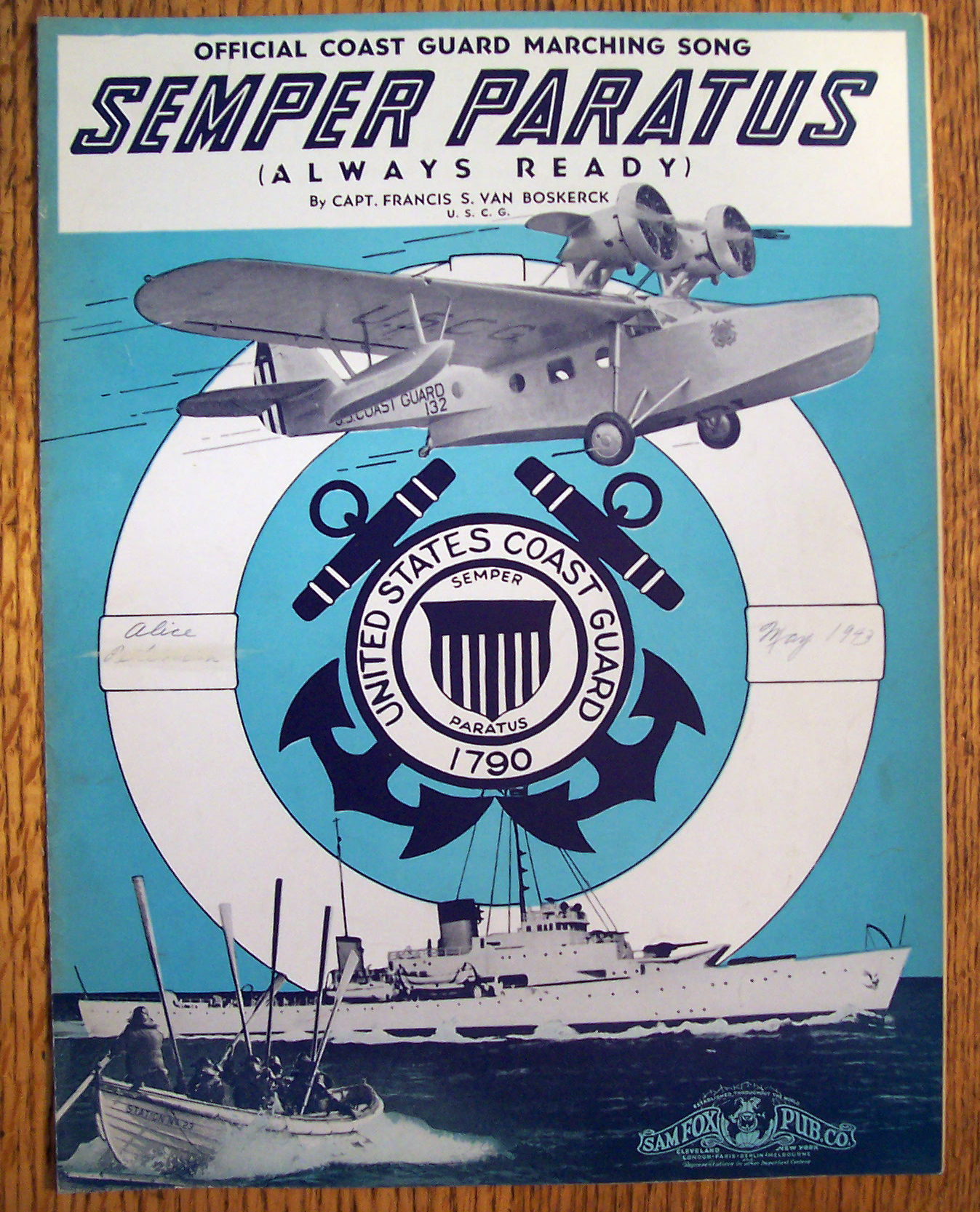 Sheet Music For 1938 Semper Paratus (Always Ready)