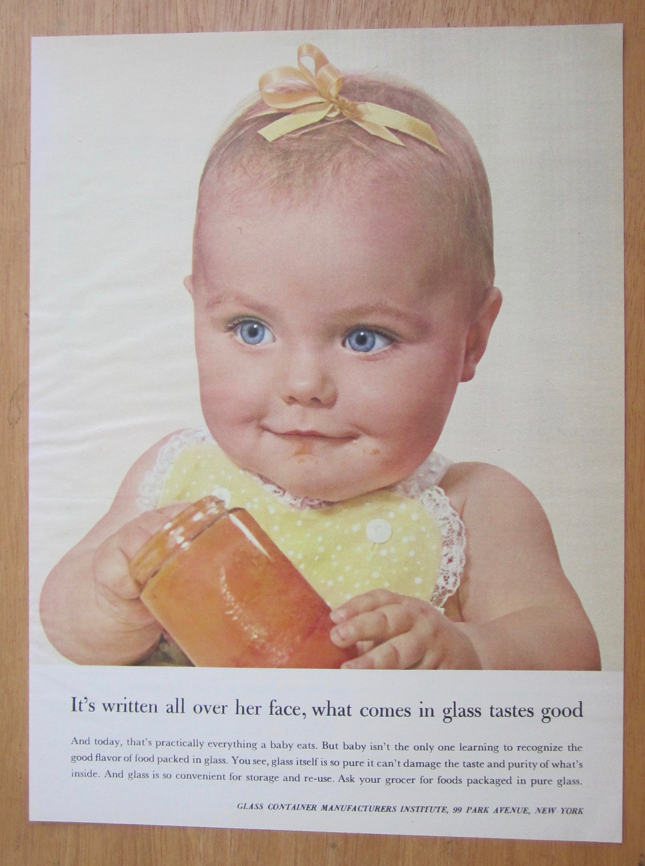 1956 Glass Container Manufacturers Institute with Baby