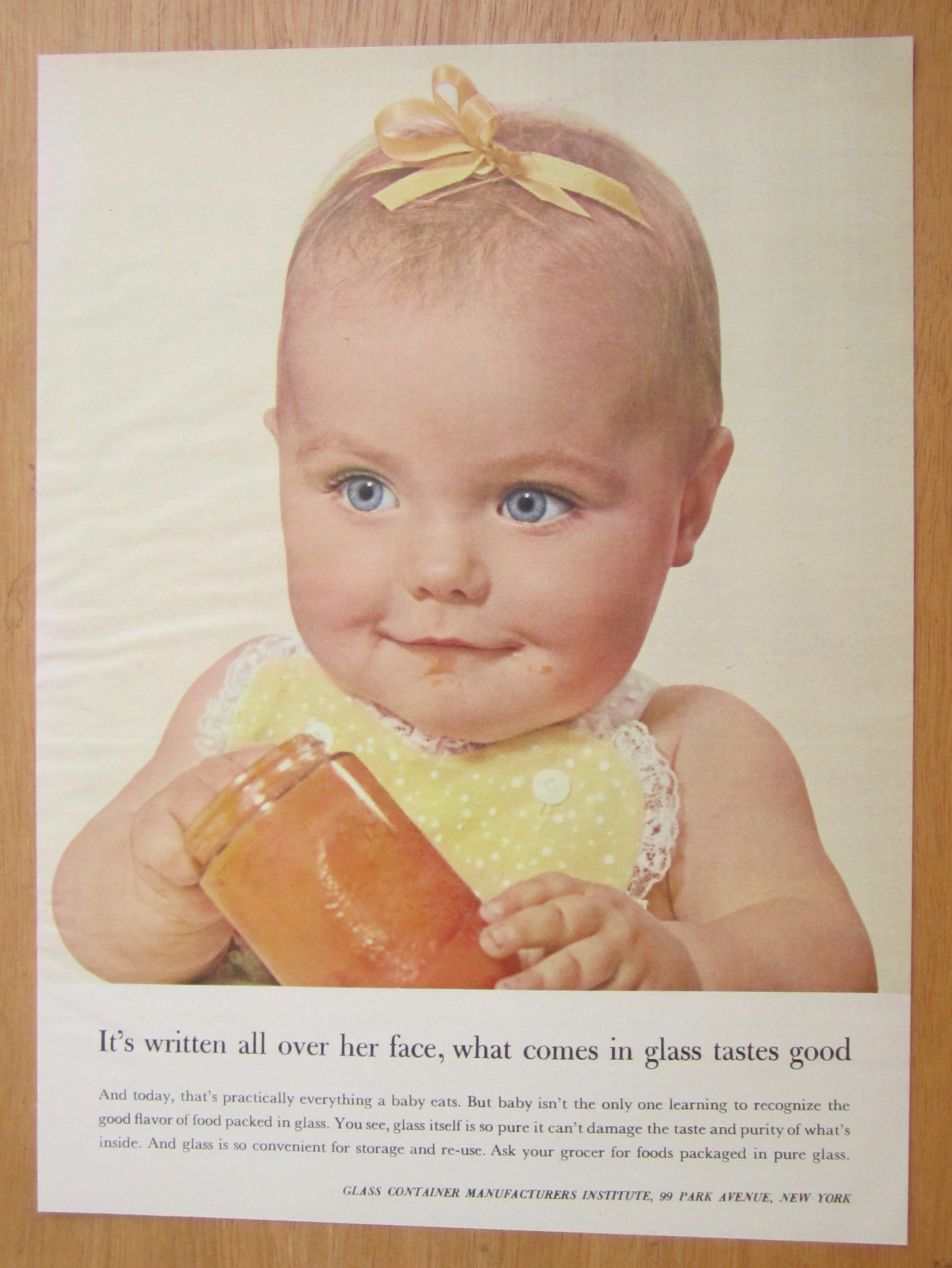 1956 Glass Container Manufacturers Institute with Baby