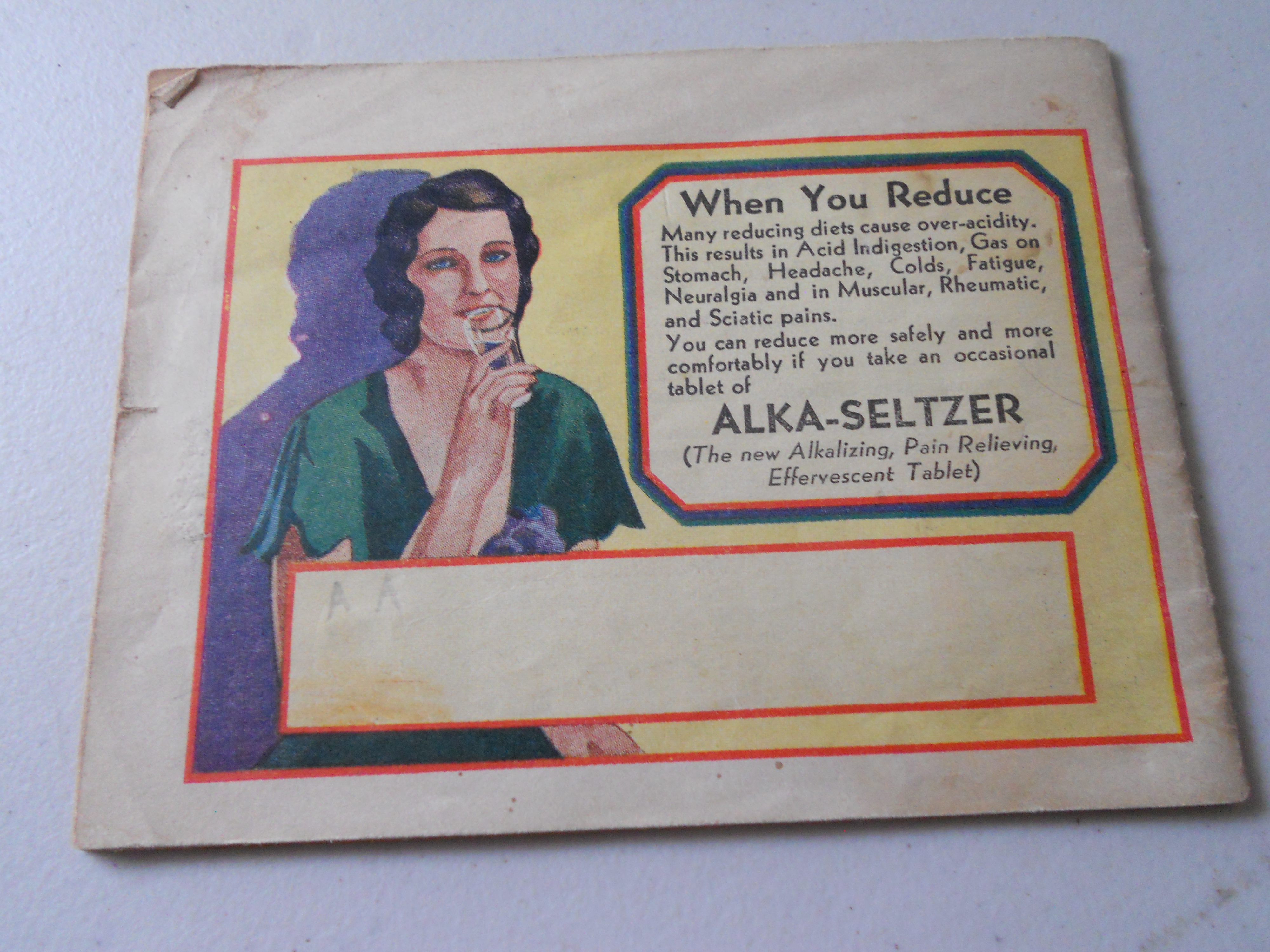 Reducing Diet Booklet, Dr. Miles Nervine