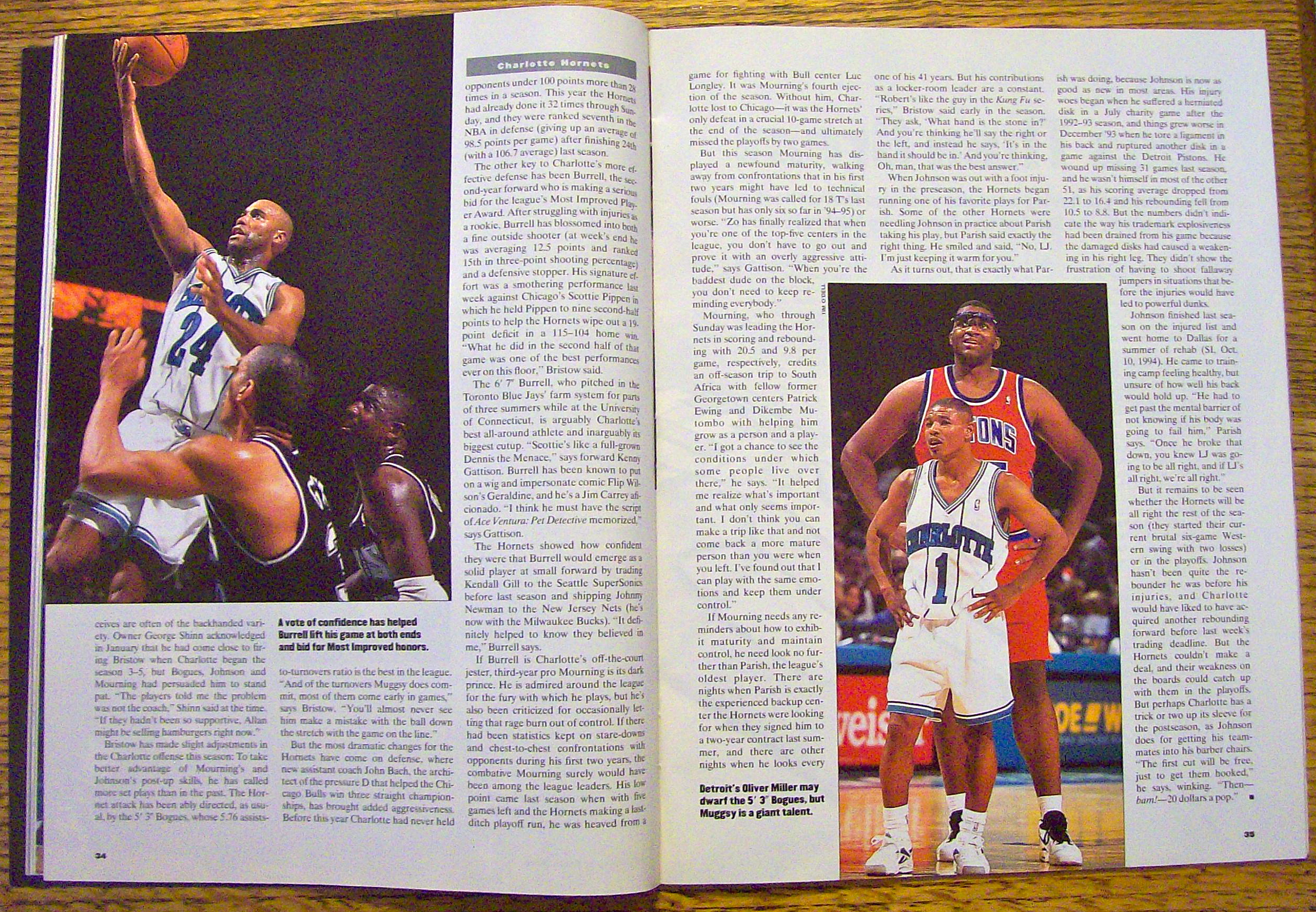 Sport Illustrated Magazine March 6, 1995 J. Stackhouse