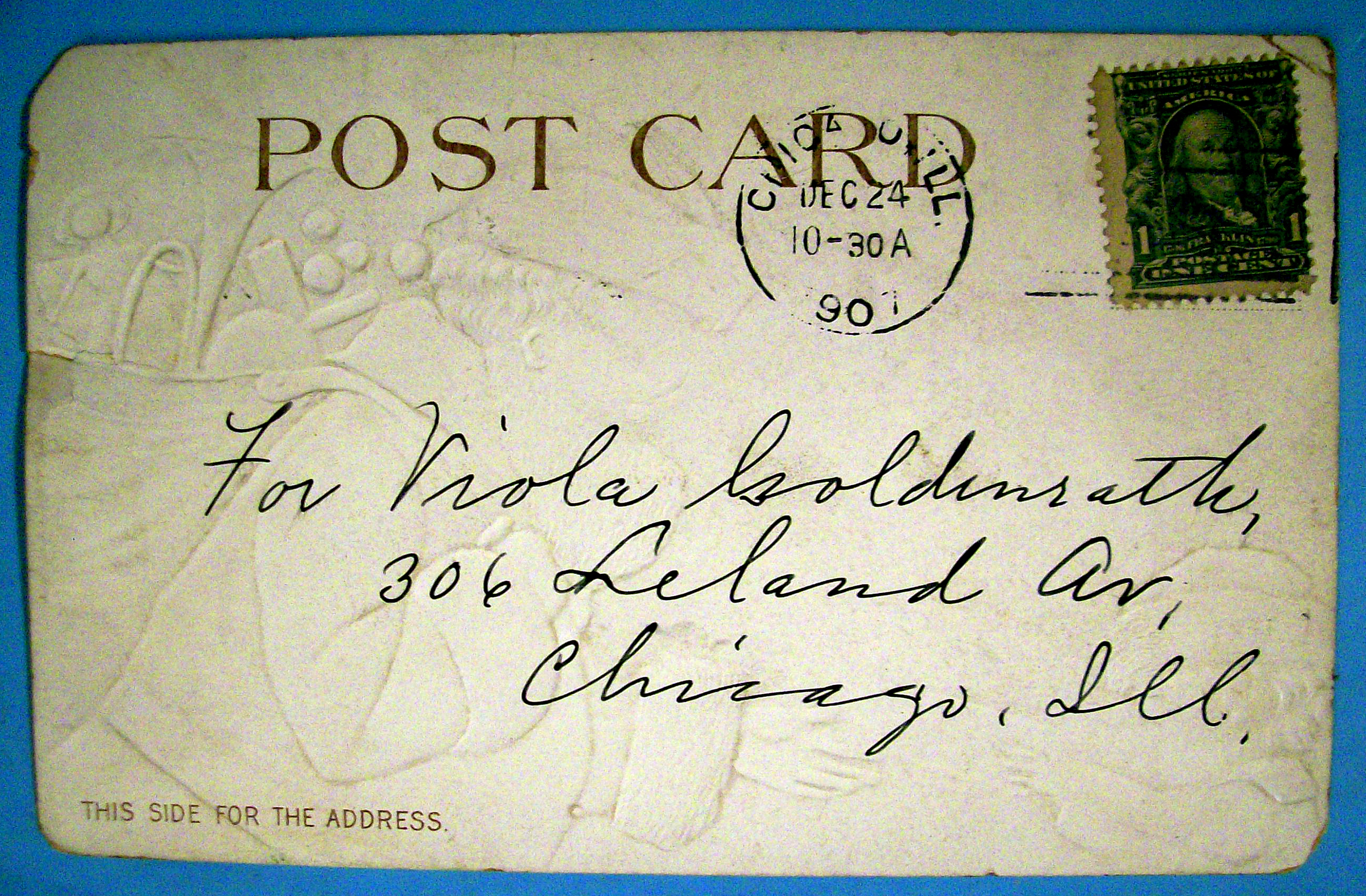 Best Christmas Wishes Postcard By Ellen H. Clapsaddle