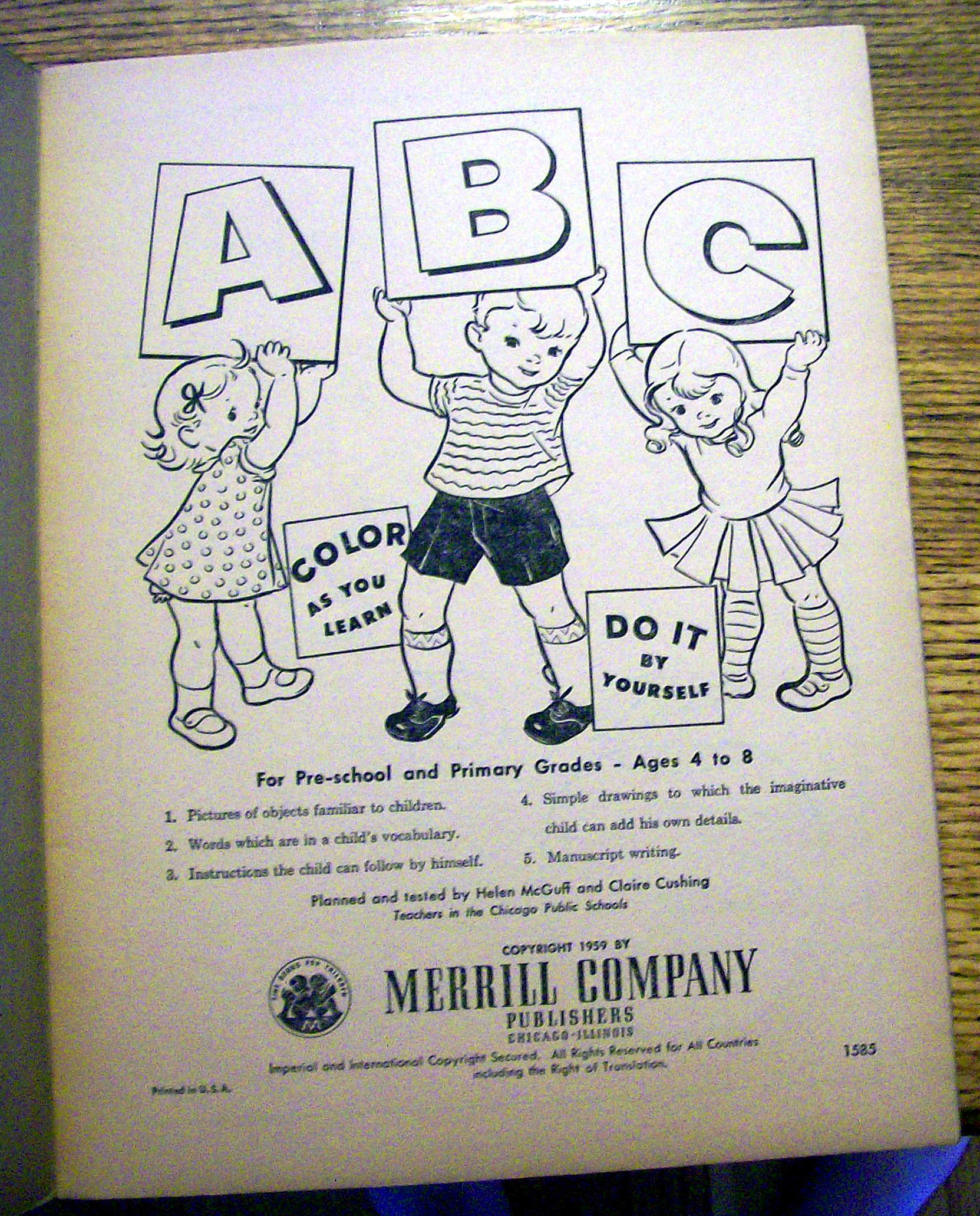 ABC Color As You Learn Do It By Yourself 1959