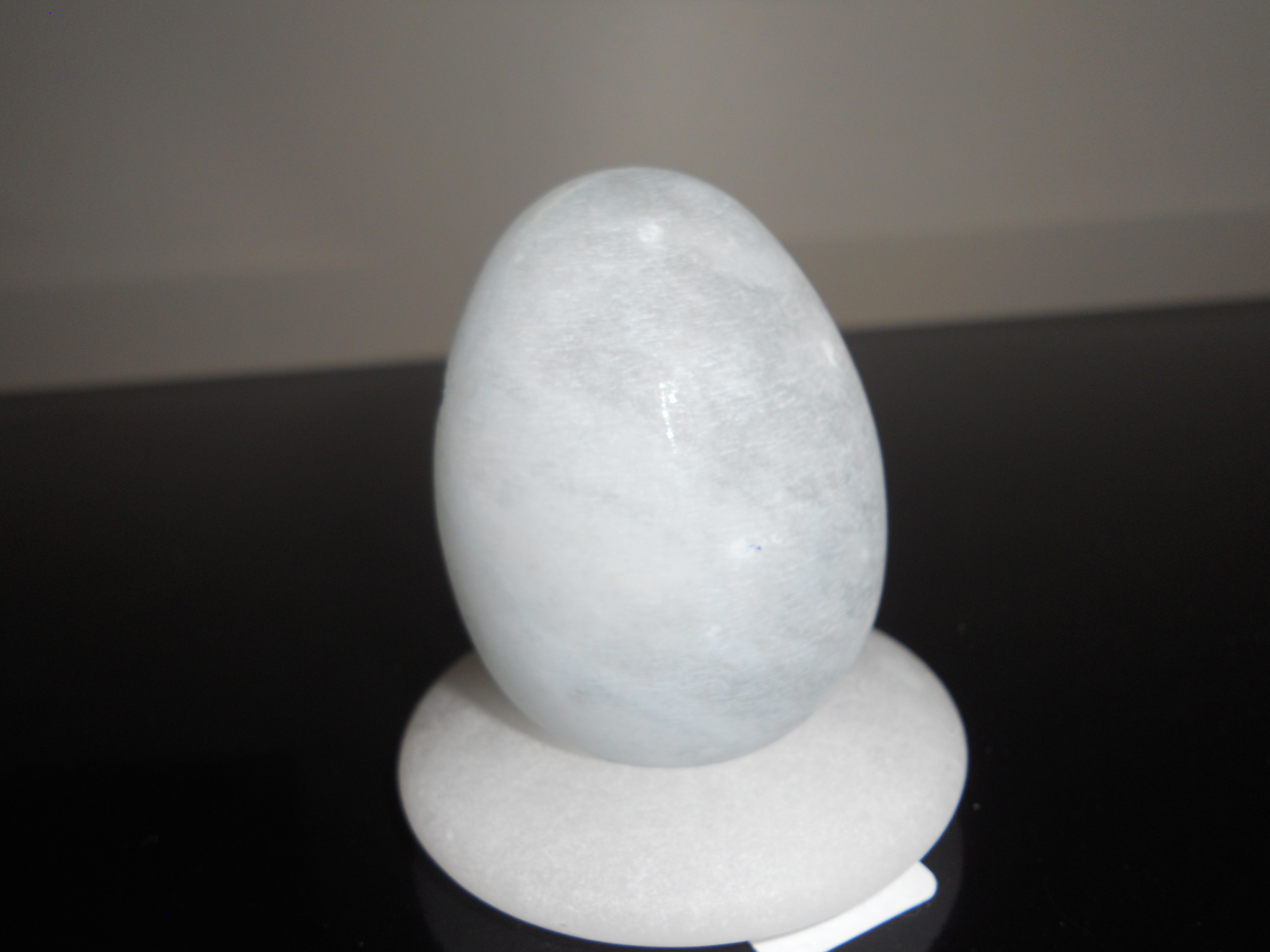 Floral Hand Painted Egg with Ring Stand Base