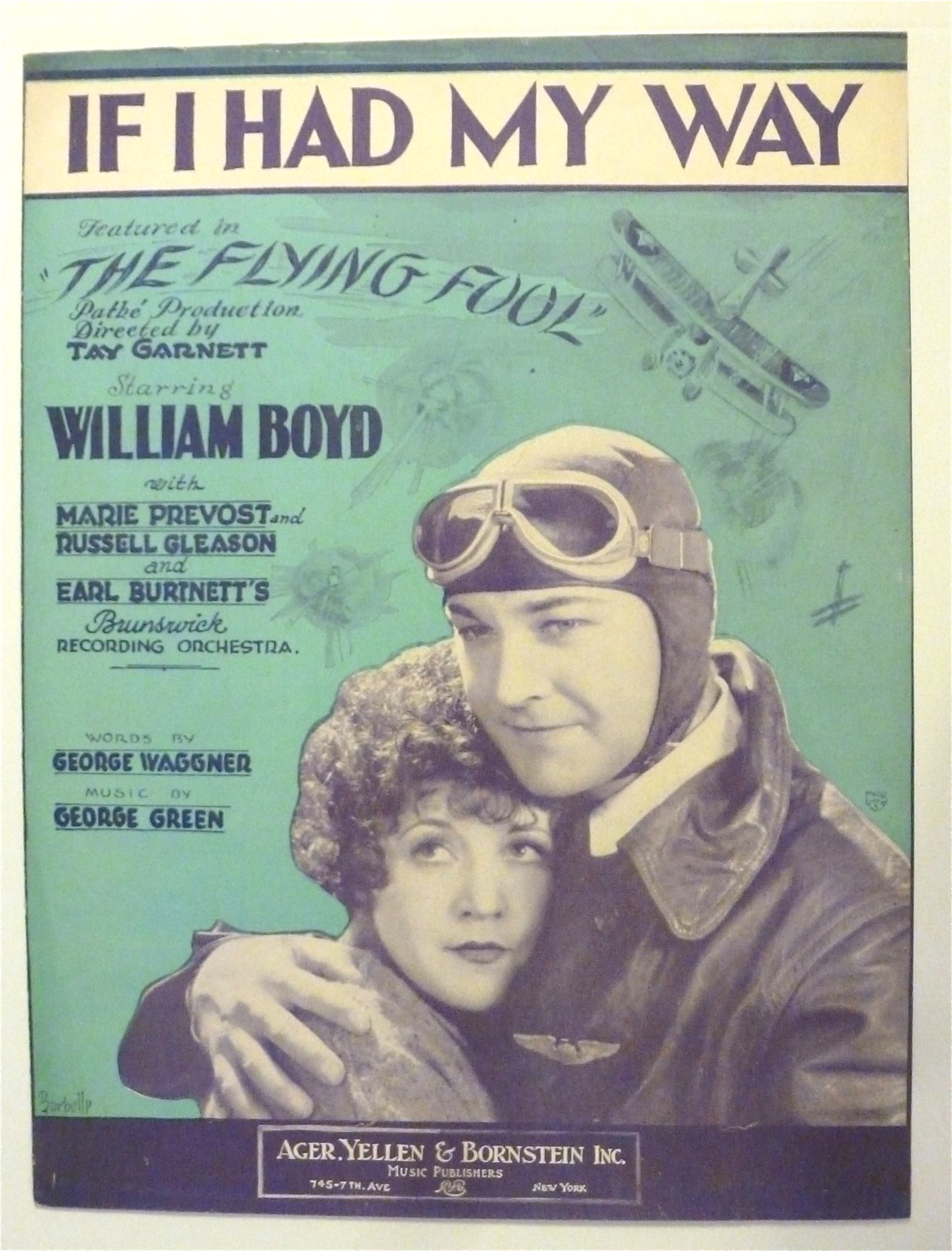 1929 Sheet Music Of If I Had My Way