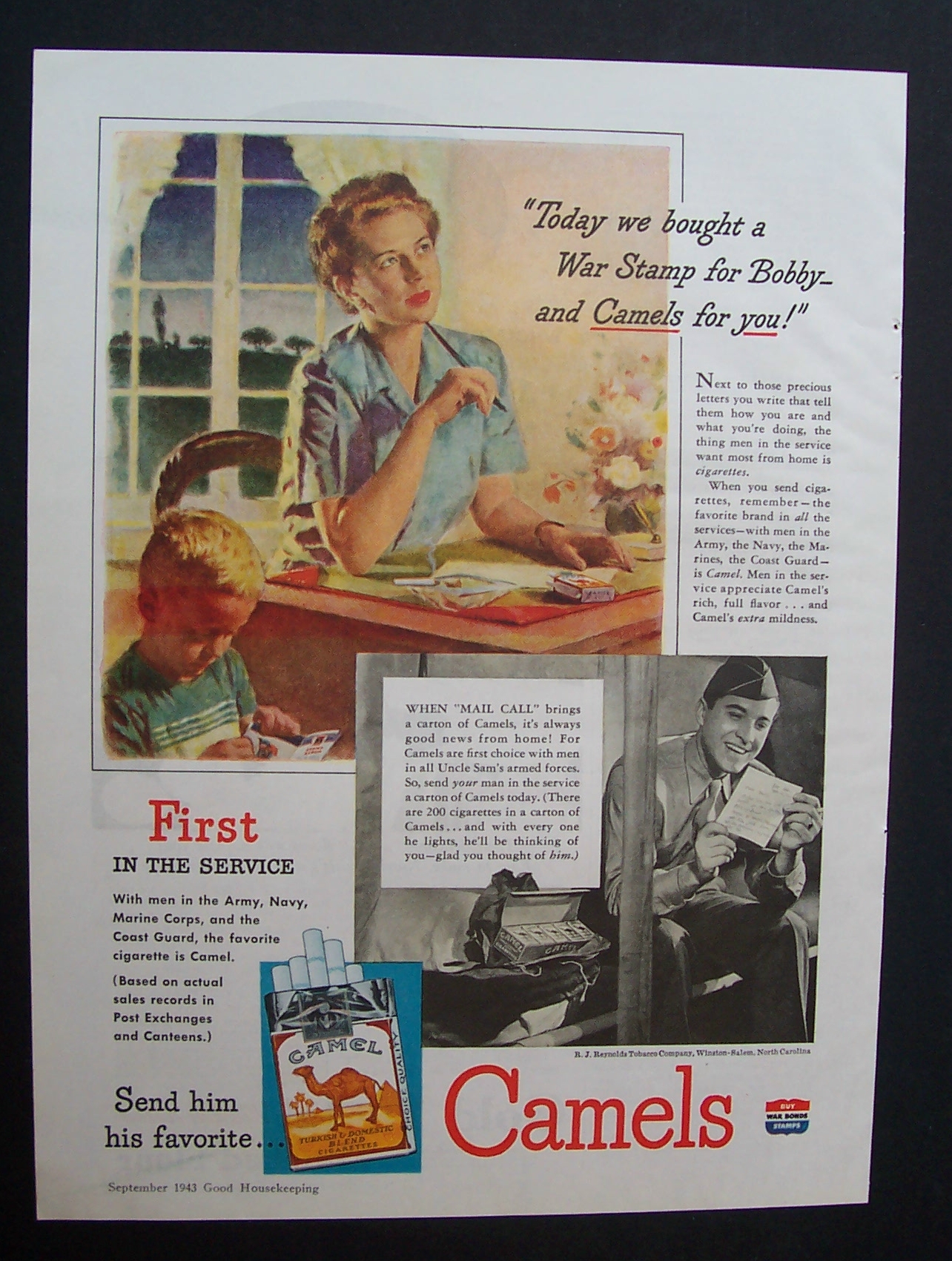 1943 Chesterfield Cigarettes