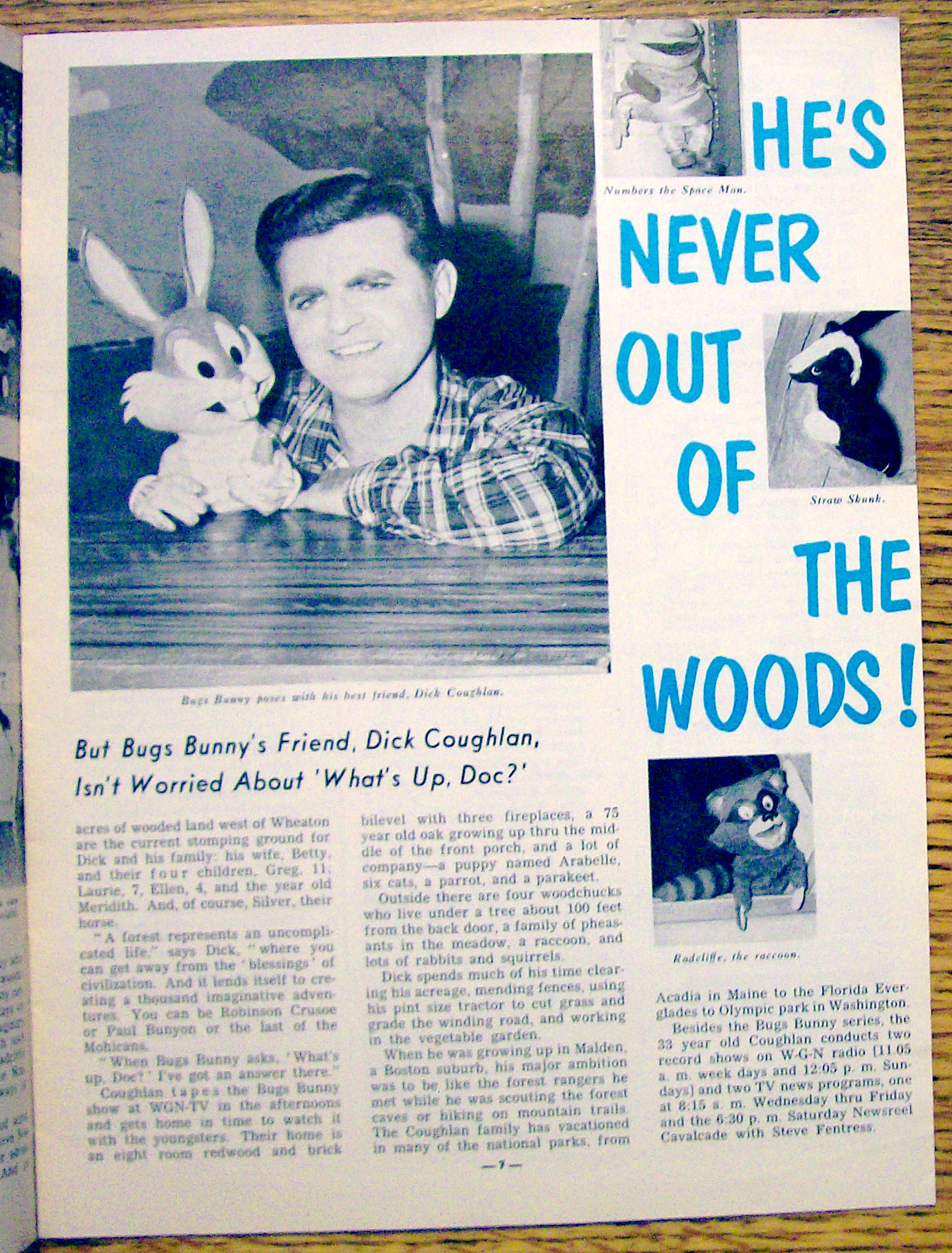 Chicago TV Week August 2-8, 1958 Mina Kolb