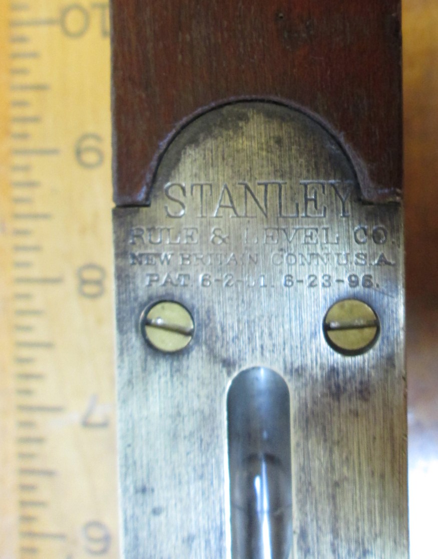 Stanley Carpenter's Level No. 102 Pat. 1896