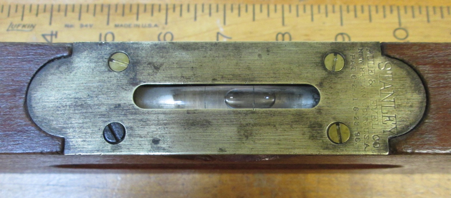Stanley Carpenter's Level No. 102 Pat. 1896