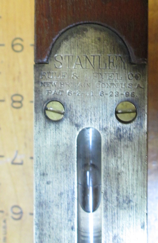 Stanley Carpenter's Level No. 102 Pat. 1896