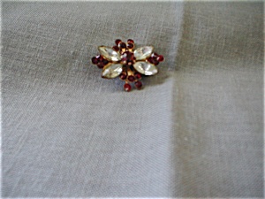 Butterfly Shaped Rhinestone Brooch