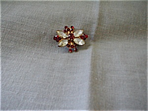 Butterfly Shaped Rhinestone Brooch