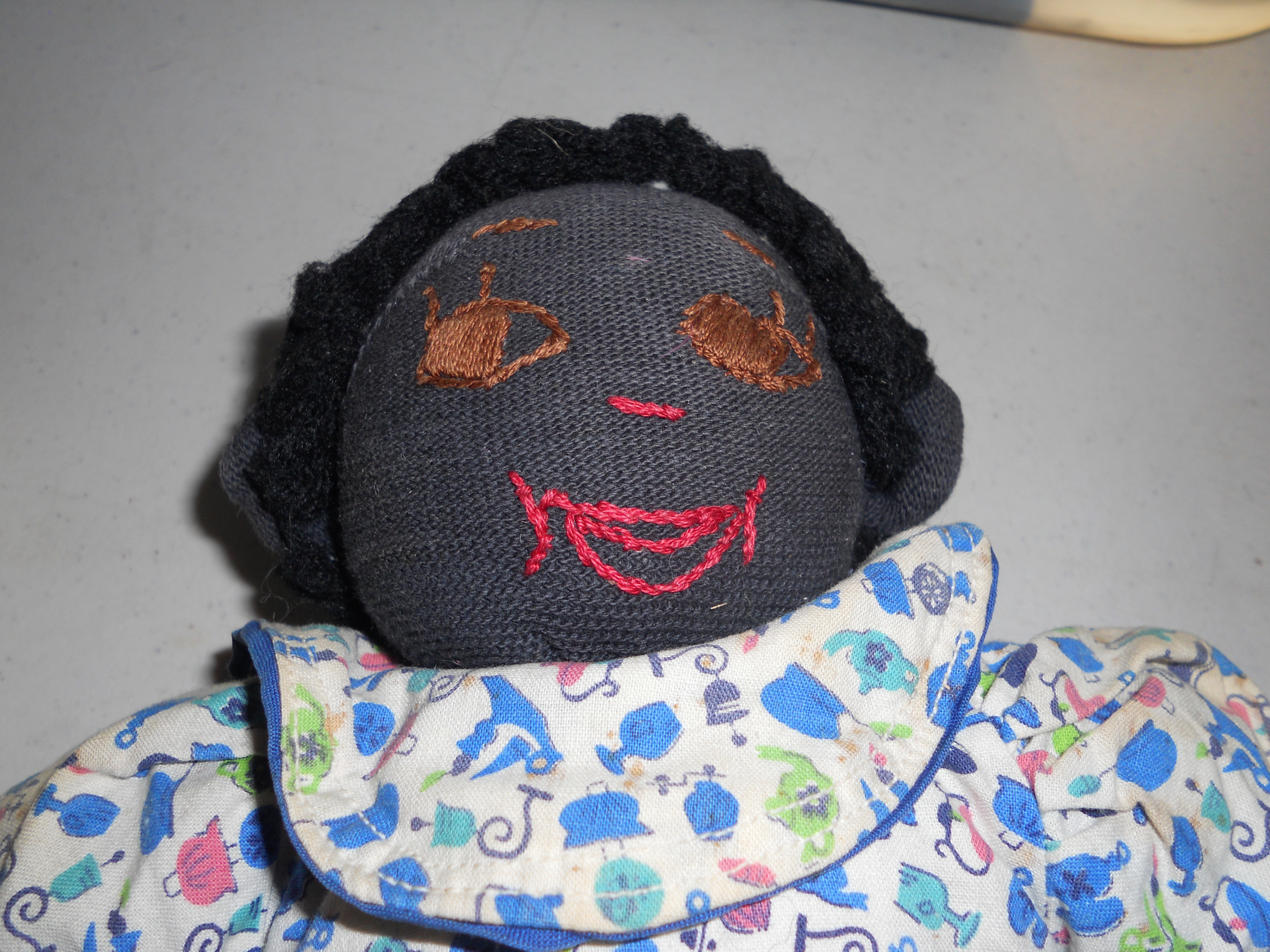 African American Cloth Sock Doll