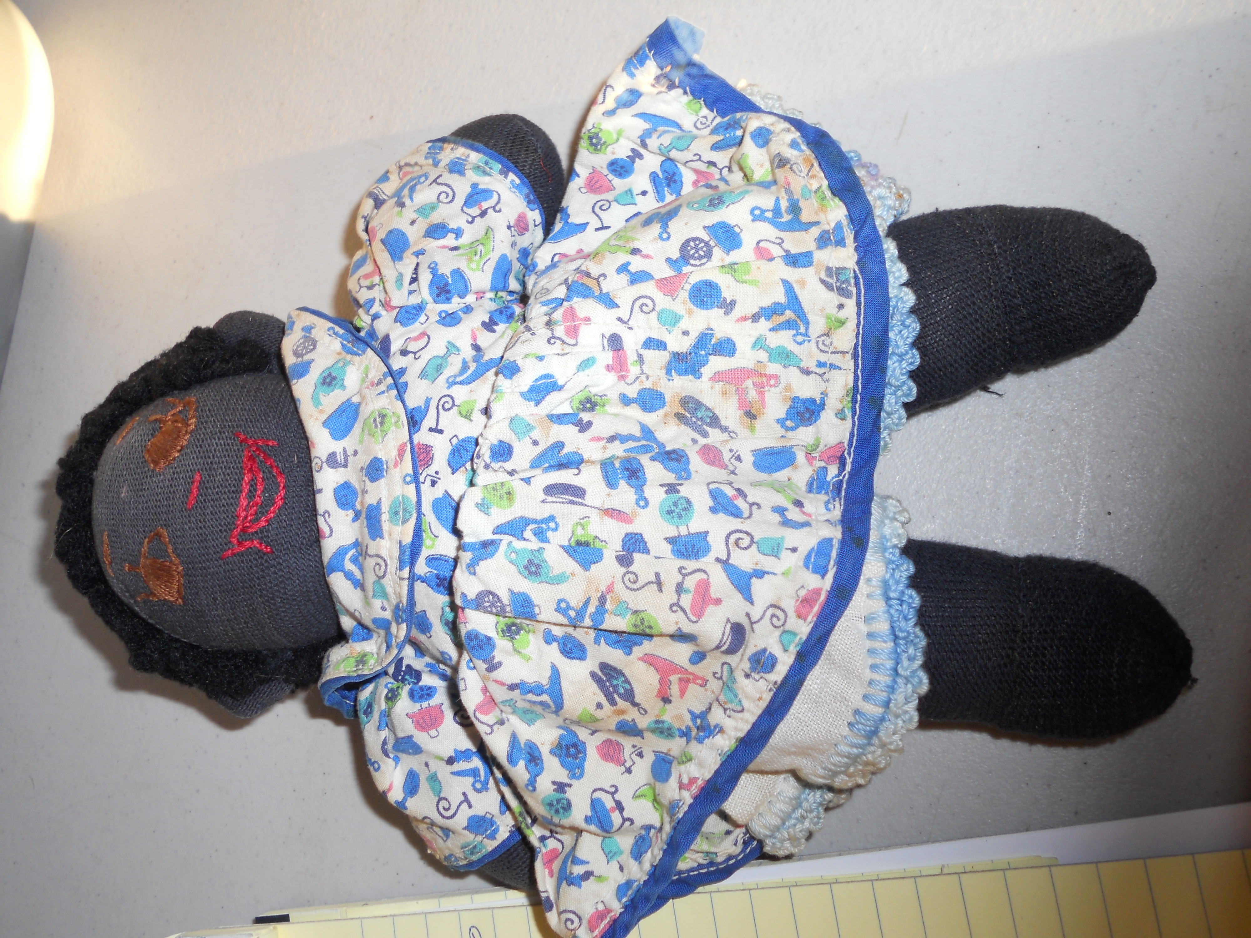 African American Cloth Sock Doll