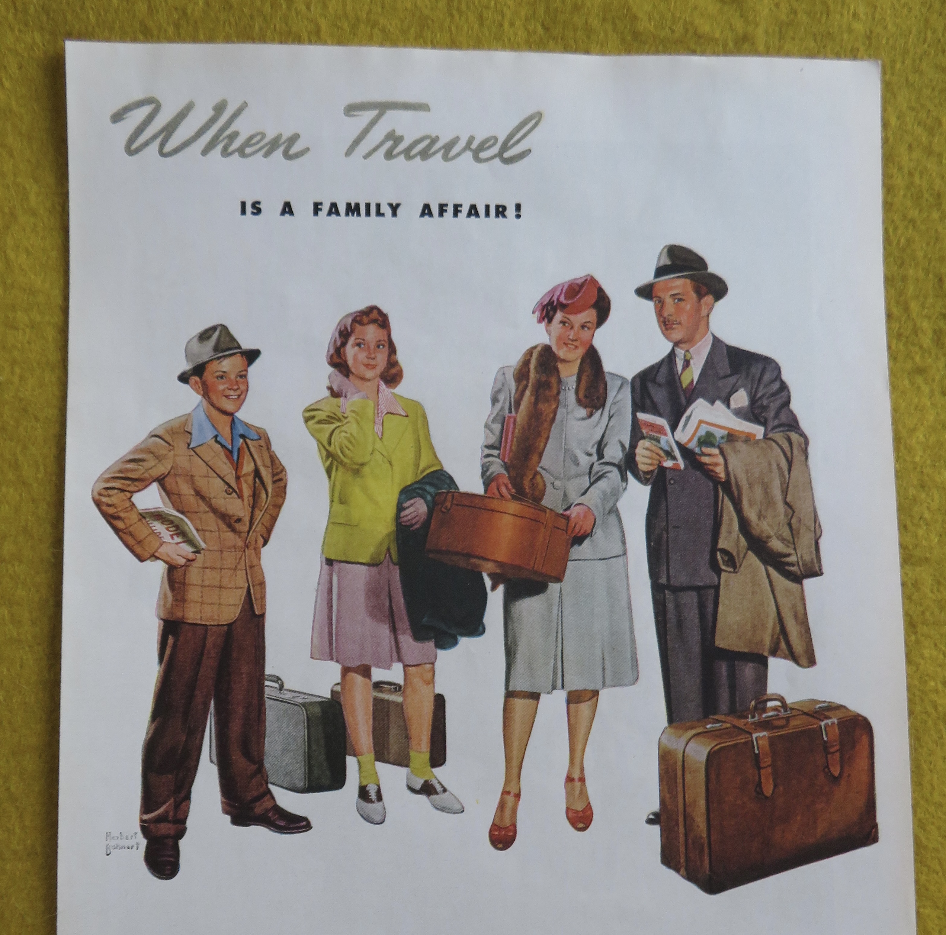 1946 Pennsylvania Railroad w/ Family Waiting for Train