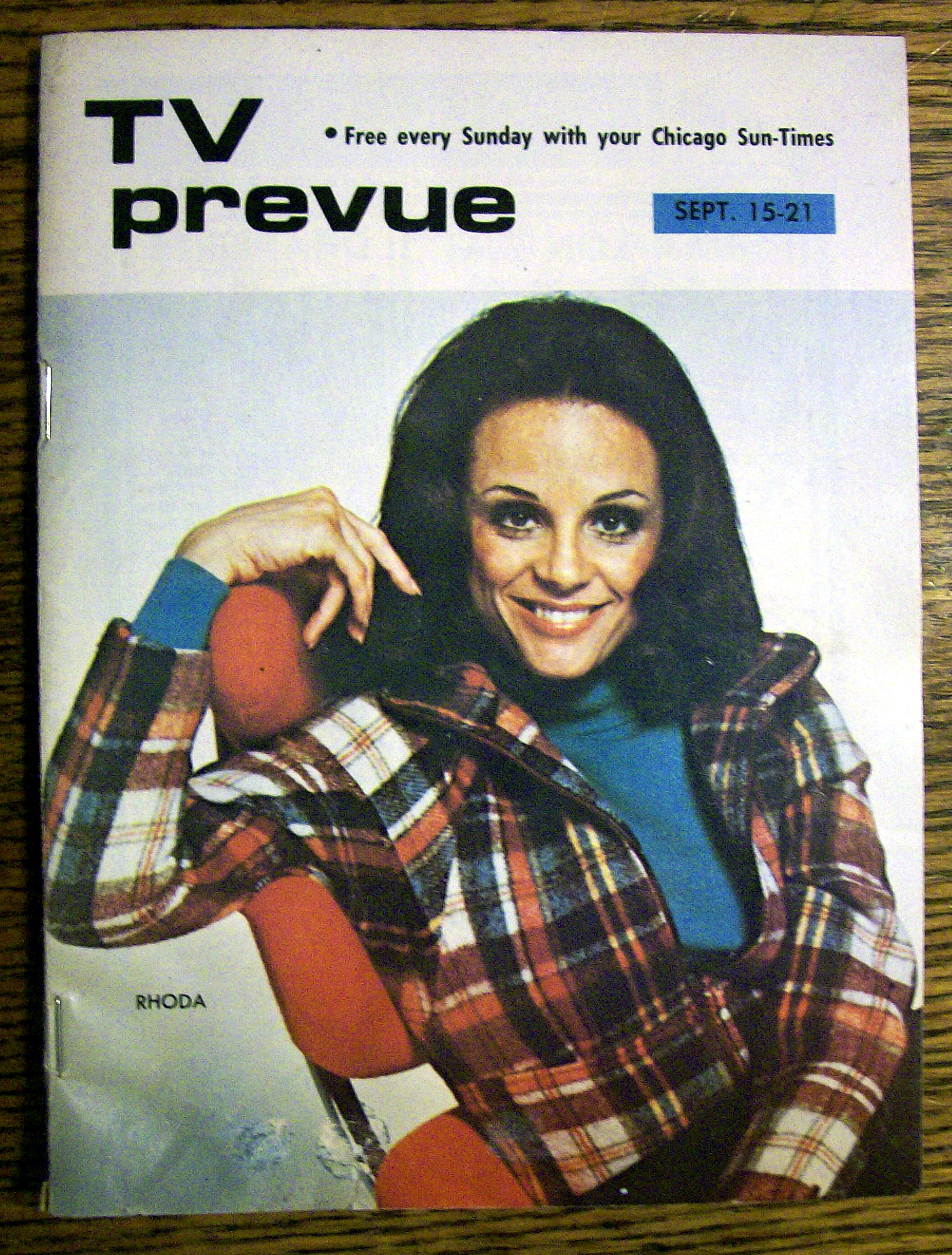TV Prevue September 1974 Valerie Harper (Rhoda)
