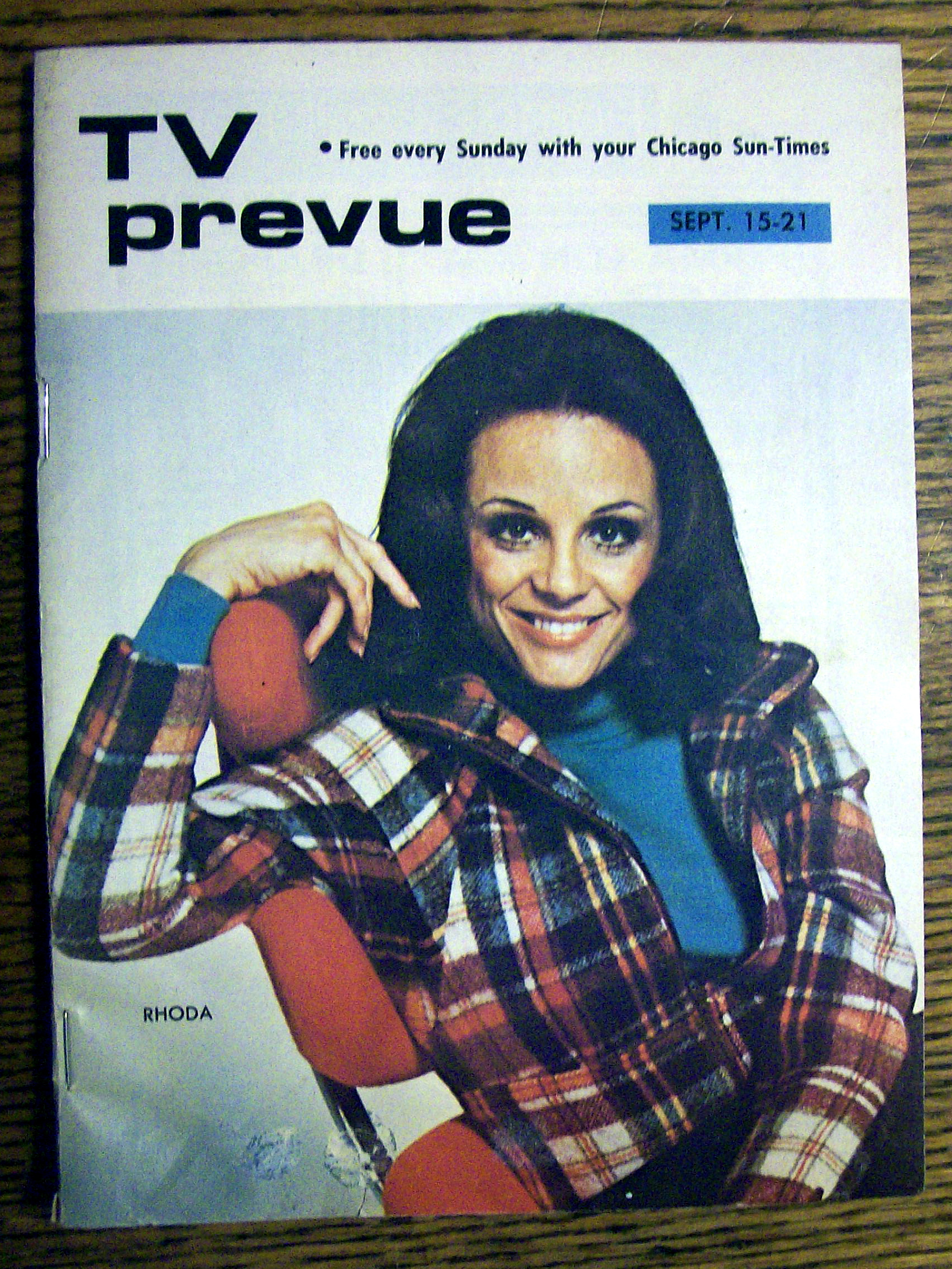 TV Prevue September 1974 Valerie Harper (Rhoda)
