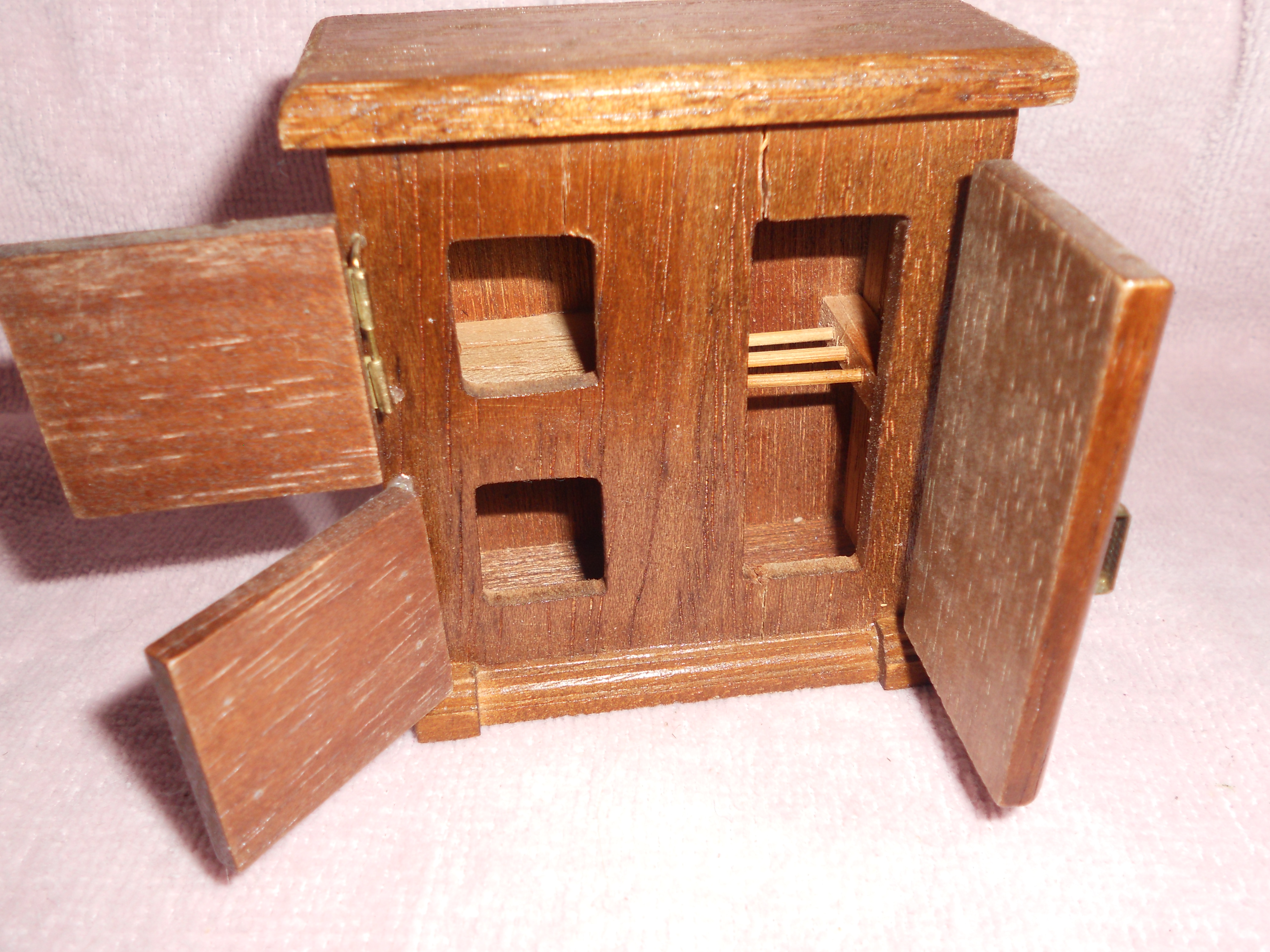 Dollhouse Wood Ice Box
