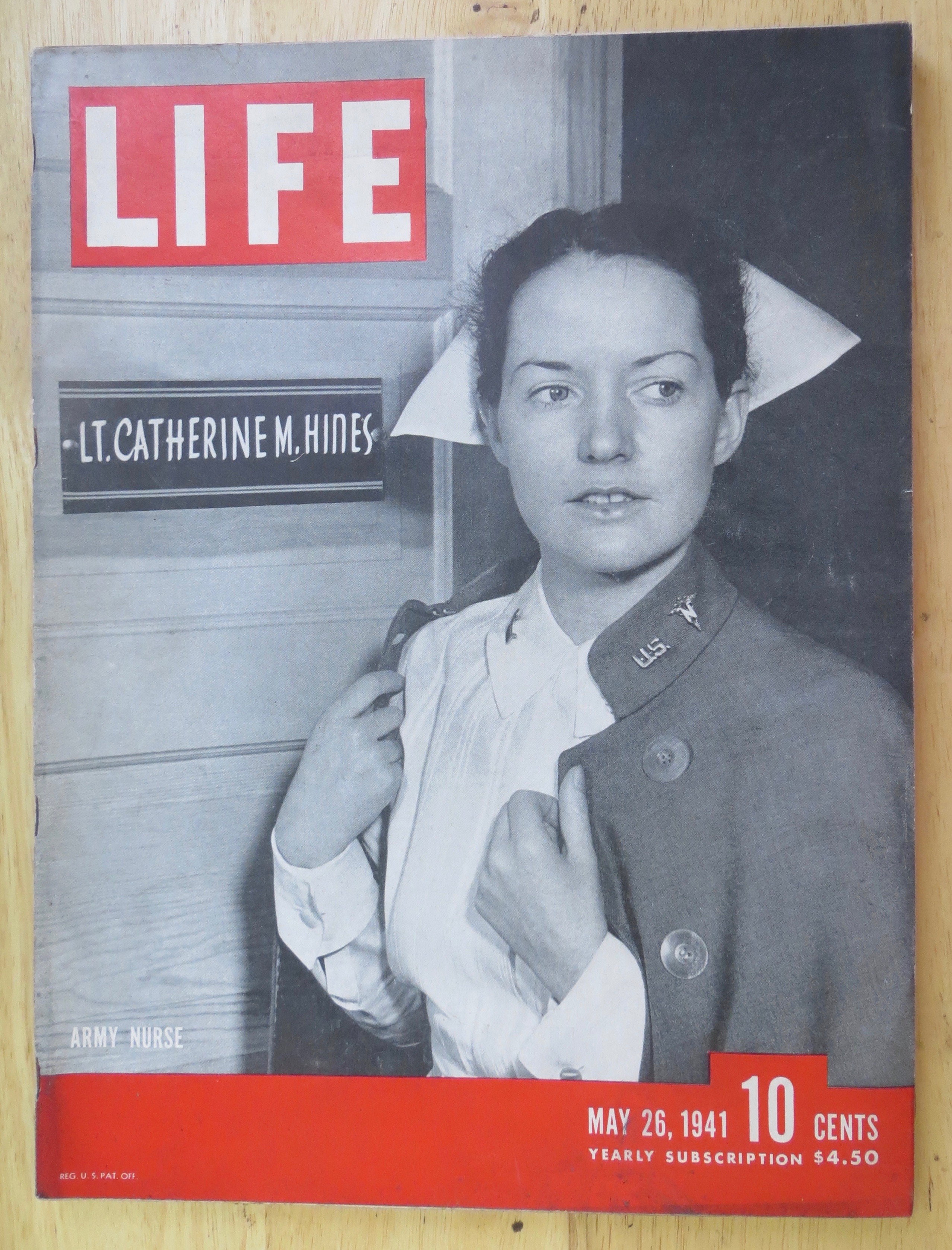 Life Magazine-May 26, 1941-Army Nurse