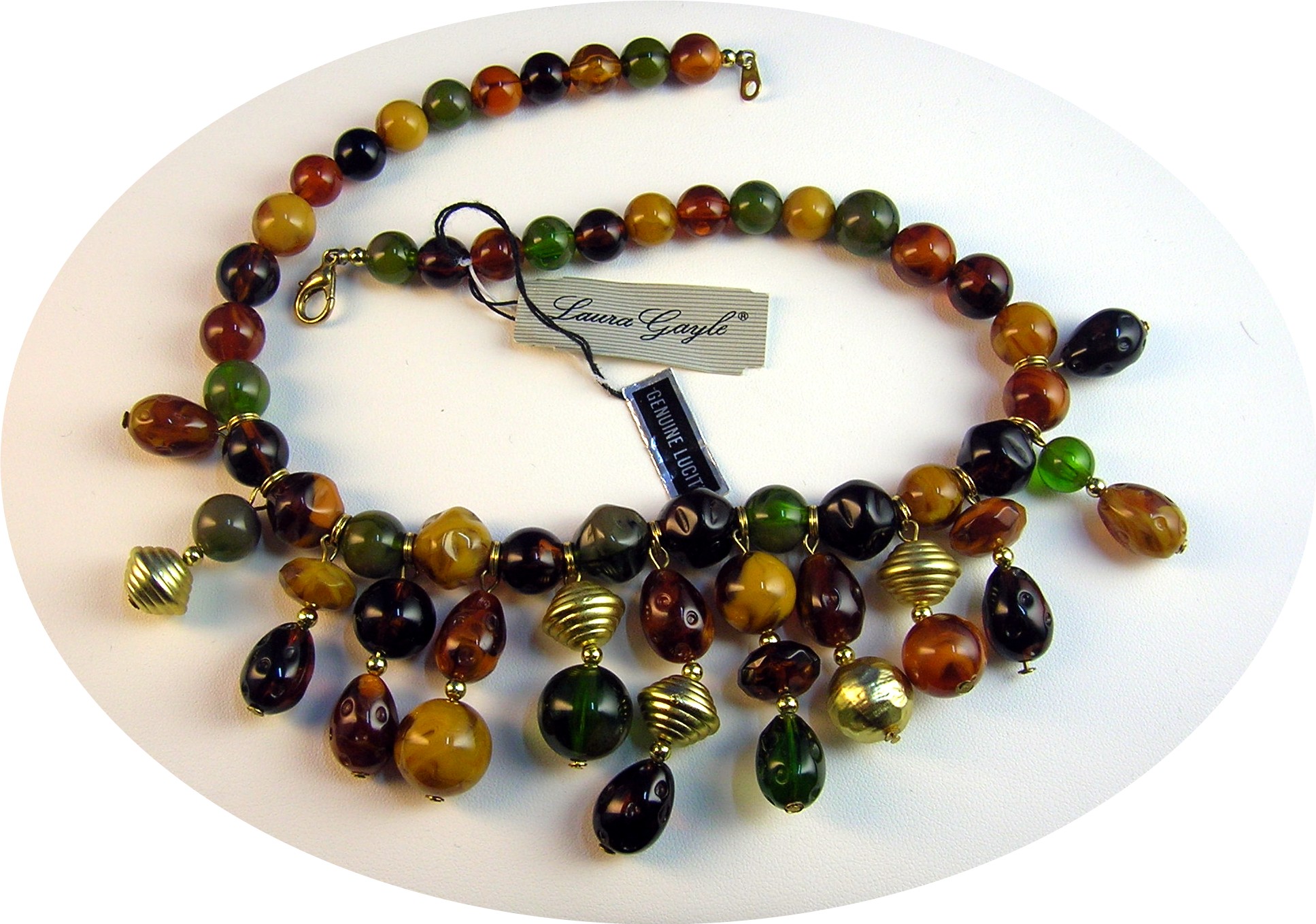 Fabulous Laura Gayle Lucite Necklace