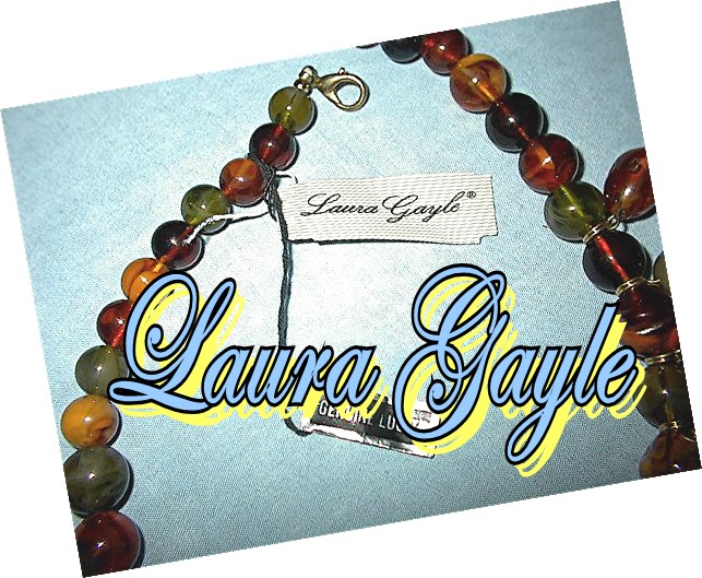 Fabulous Laura Gayle Lucite Necklace