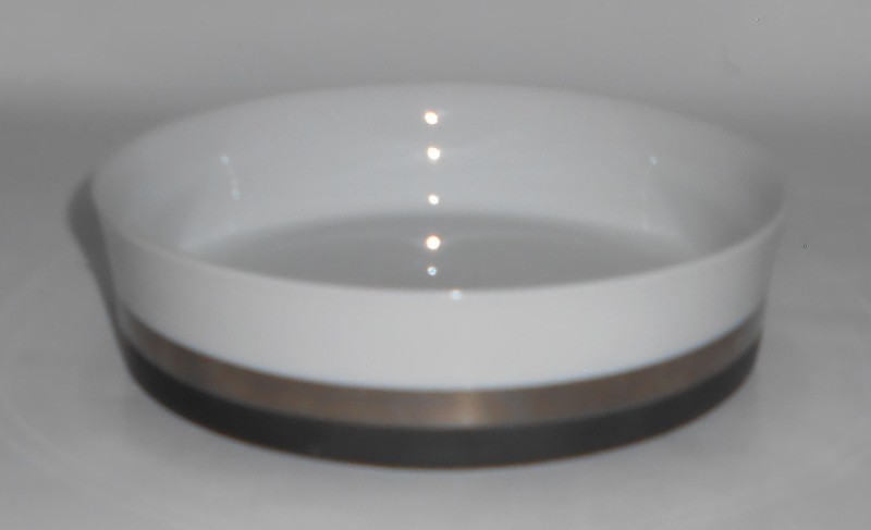 Sango Japan China Porcelain 7017 Quadrille Black Satin Cereal Bowl