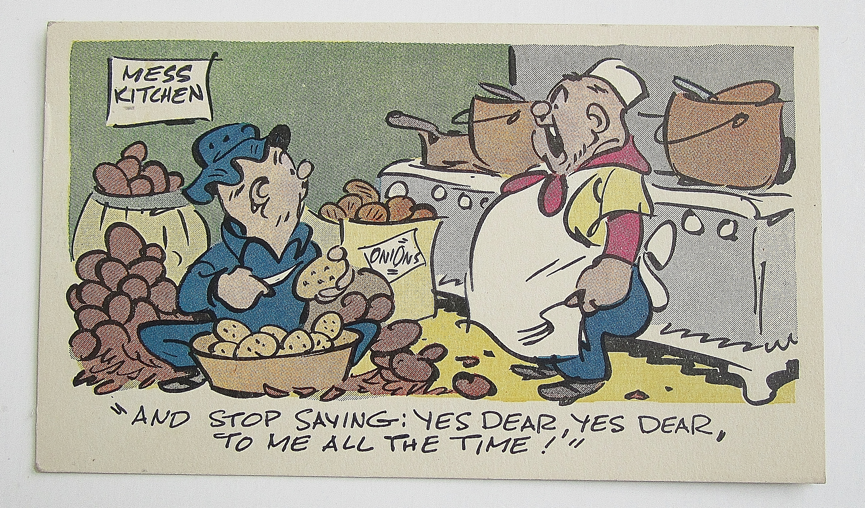 Chef Yelling At Employee Postcard