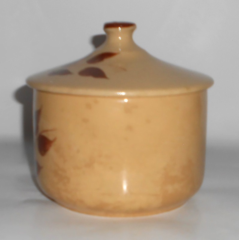 VINTAGE Watt Pottery Autumn Foliage VERY RARE #10 Grease Jar