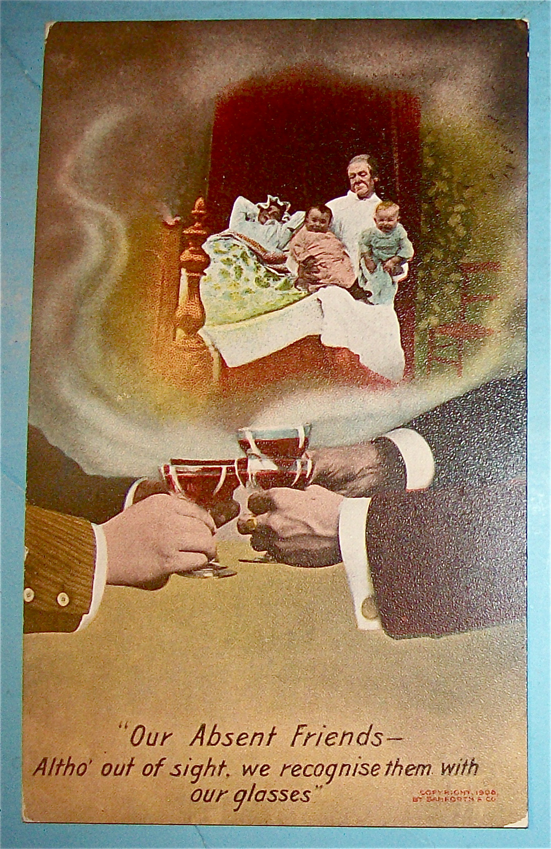 Our Absent Friends Postcard