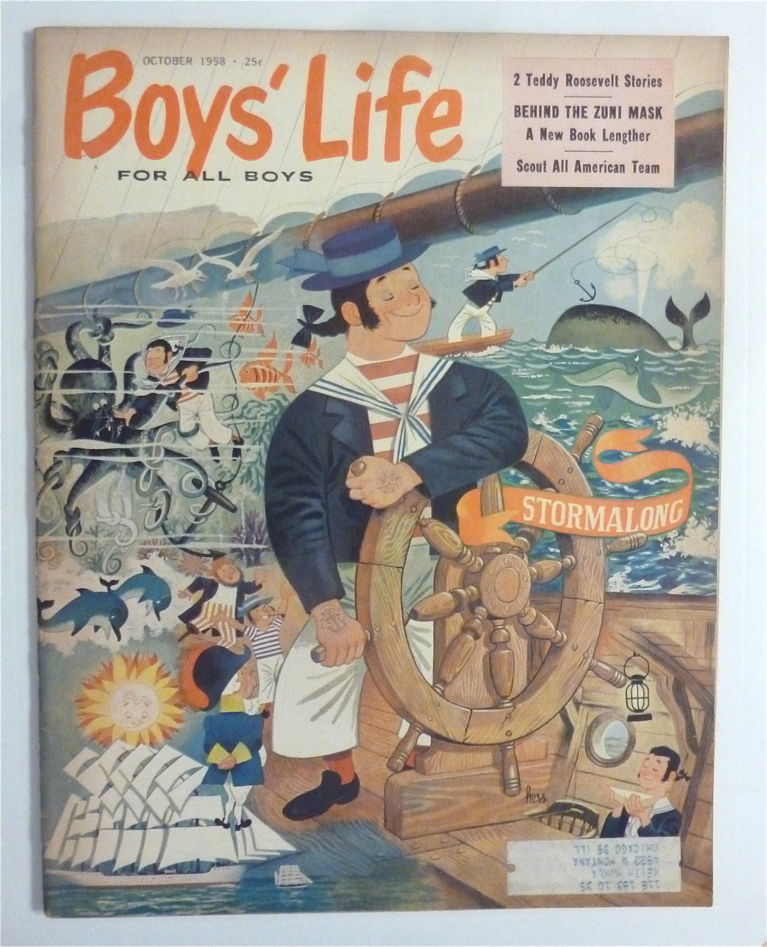 Boys Life Magazine-October 1958-Behind The Zuni Mask