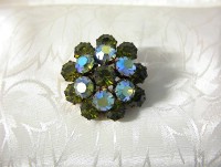 Vintage Sparkling Apple Green AUSTRIAN Brooch