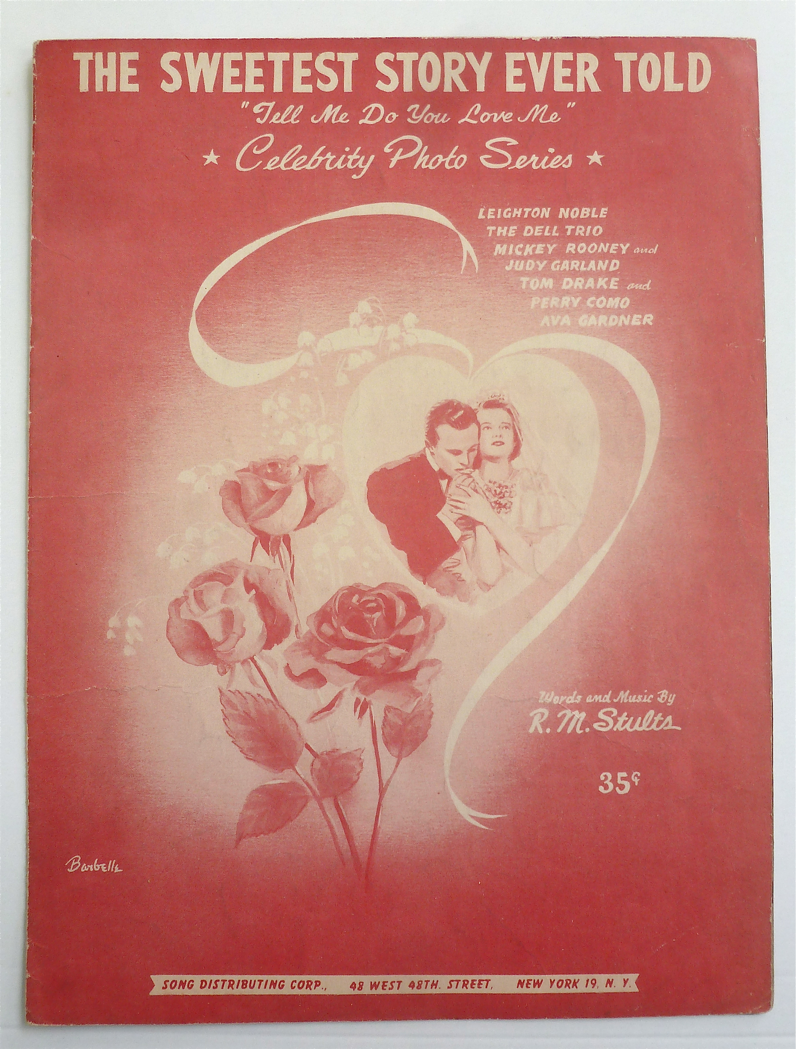 Sheet Music For 1940's The Sweetest Story Ever Told