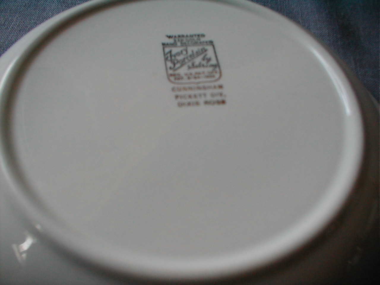 Cunningham and Pickett China