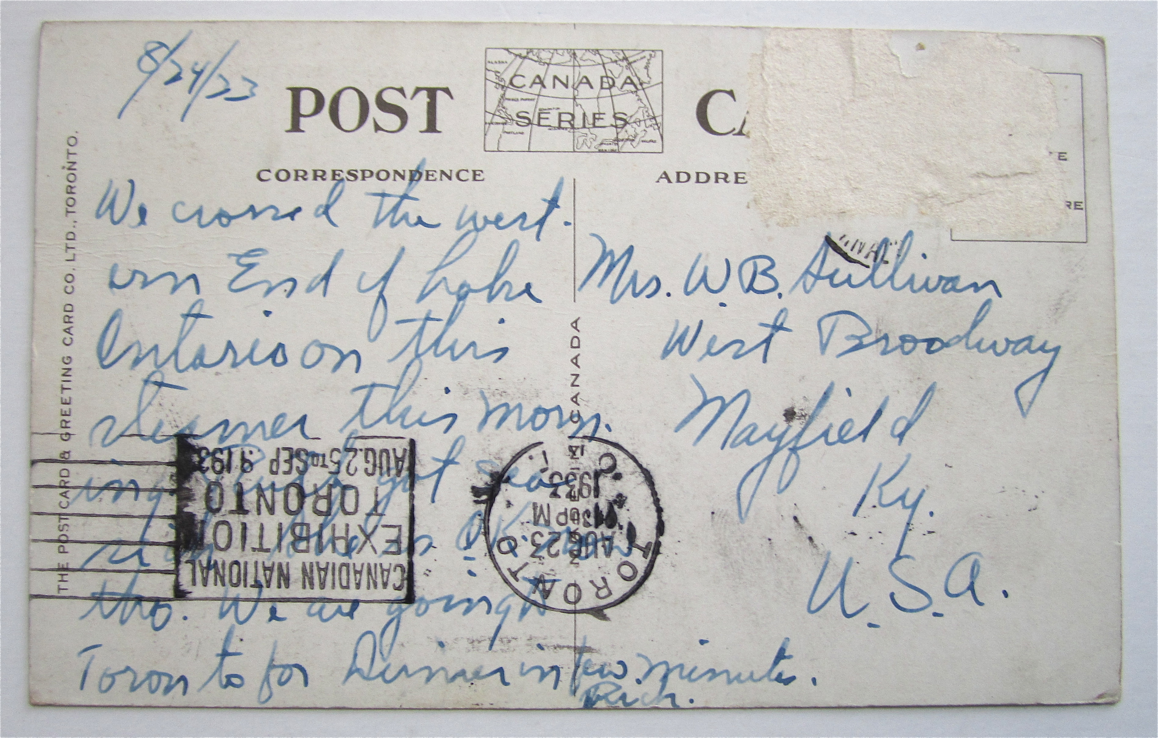 Dalhousie City, St. Catharines, Canada Postcard