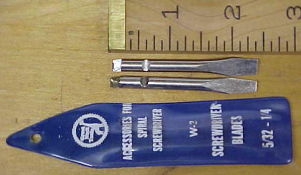 Yankee No. 133 / 233H/135 Slot Bit Screwdriver Tip Set