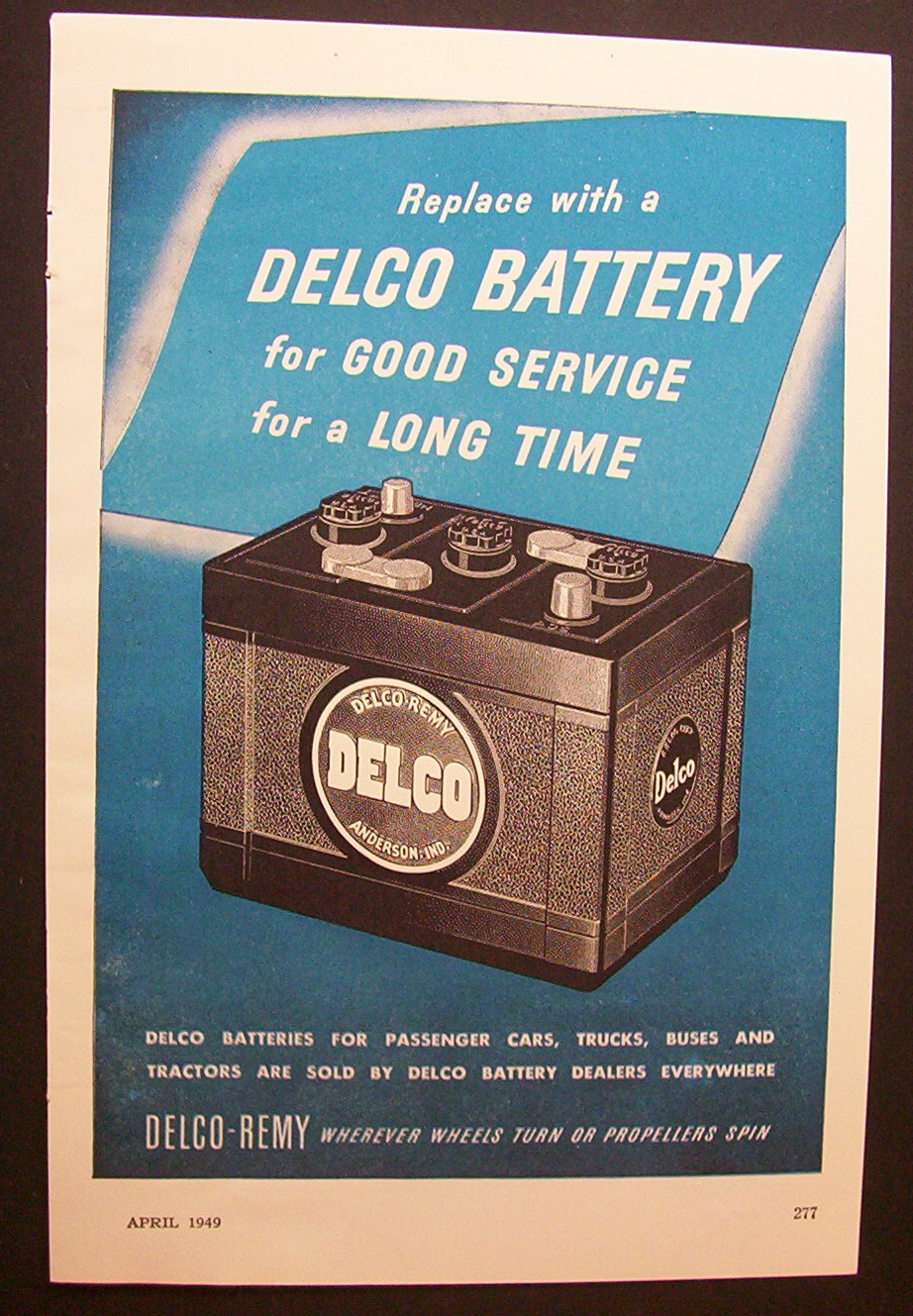 1949  Delco  Battery