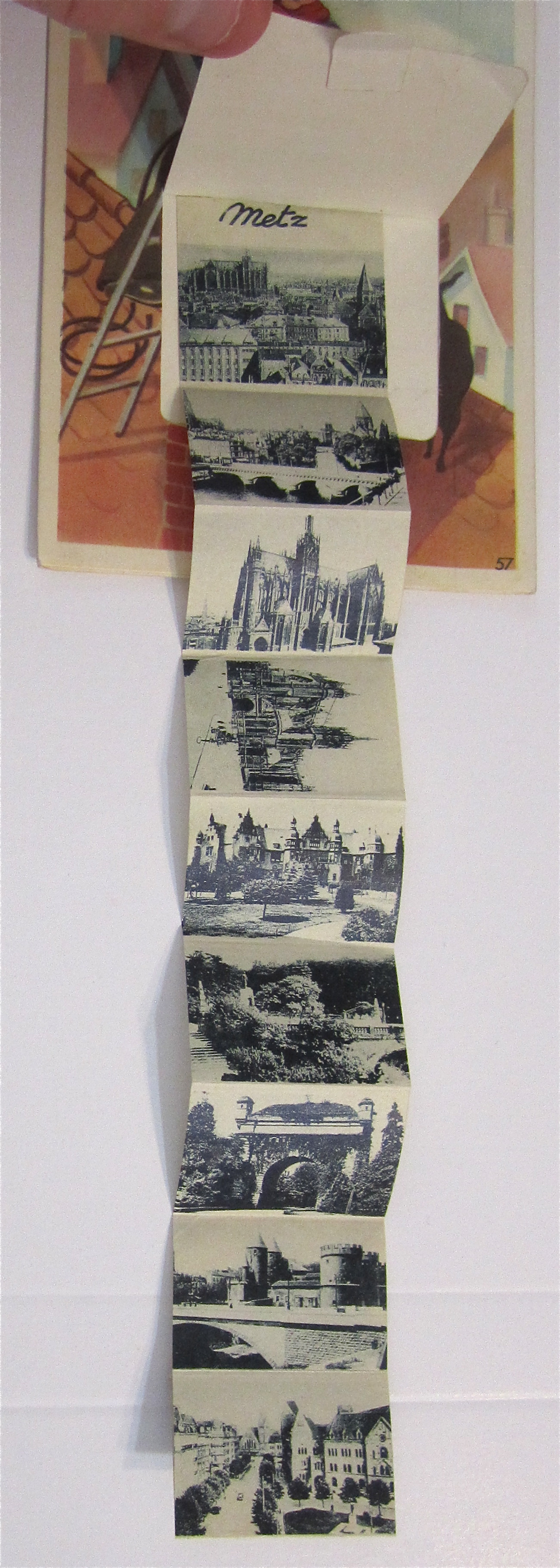 Boy Lowering Rope Down Chimney Postcard