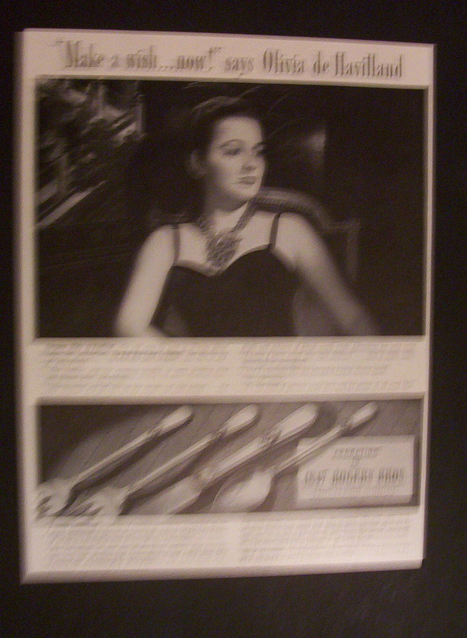 1941  1847  Rogers  Bros.  with  Olivia  De Havilland