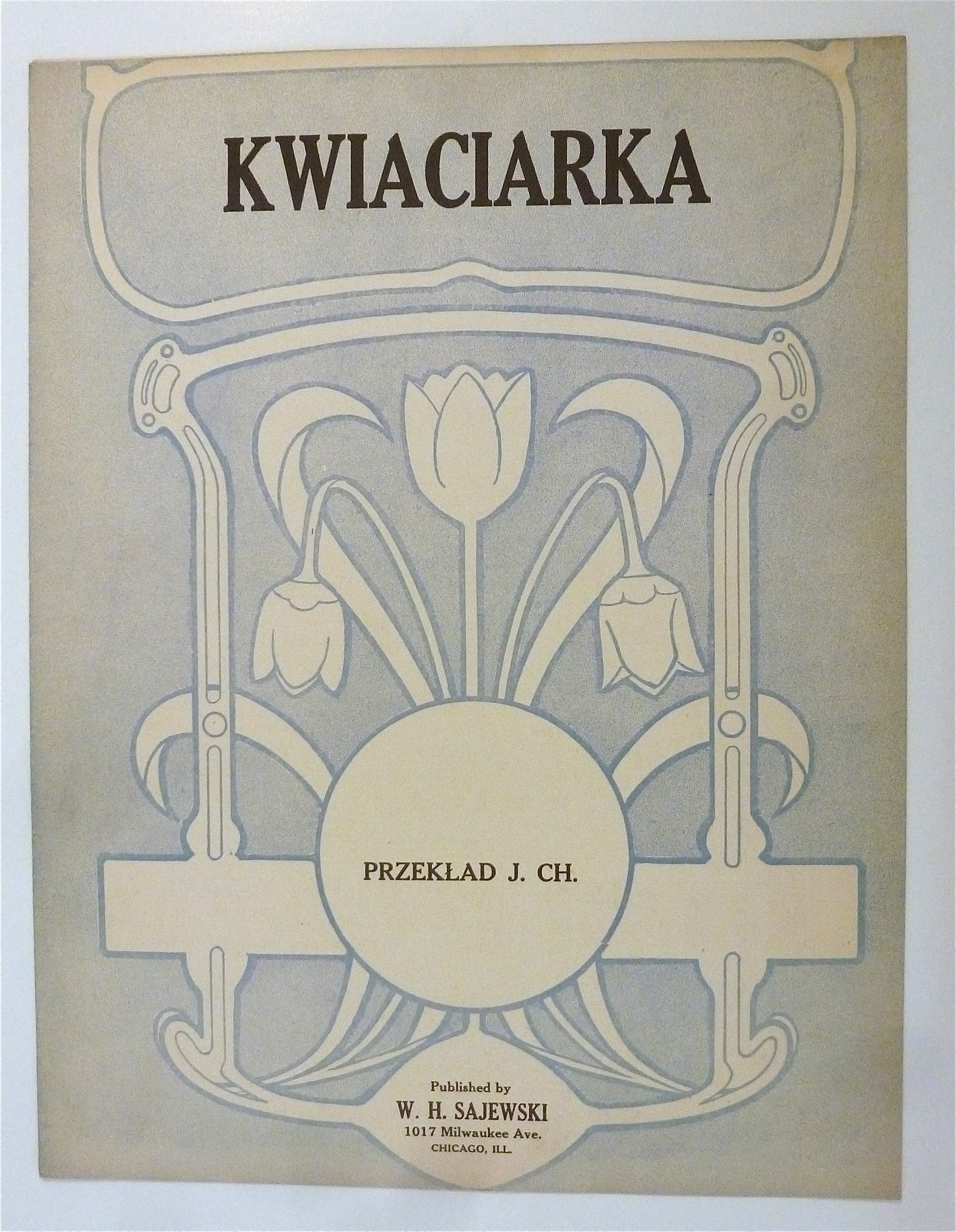 Sheet Music For 1912 Kwiaciarka