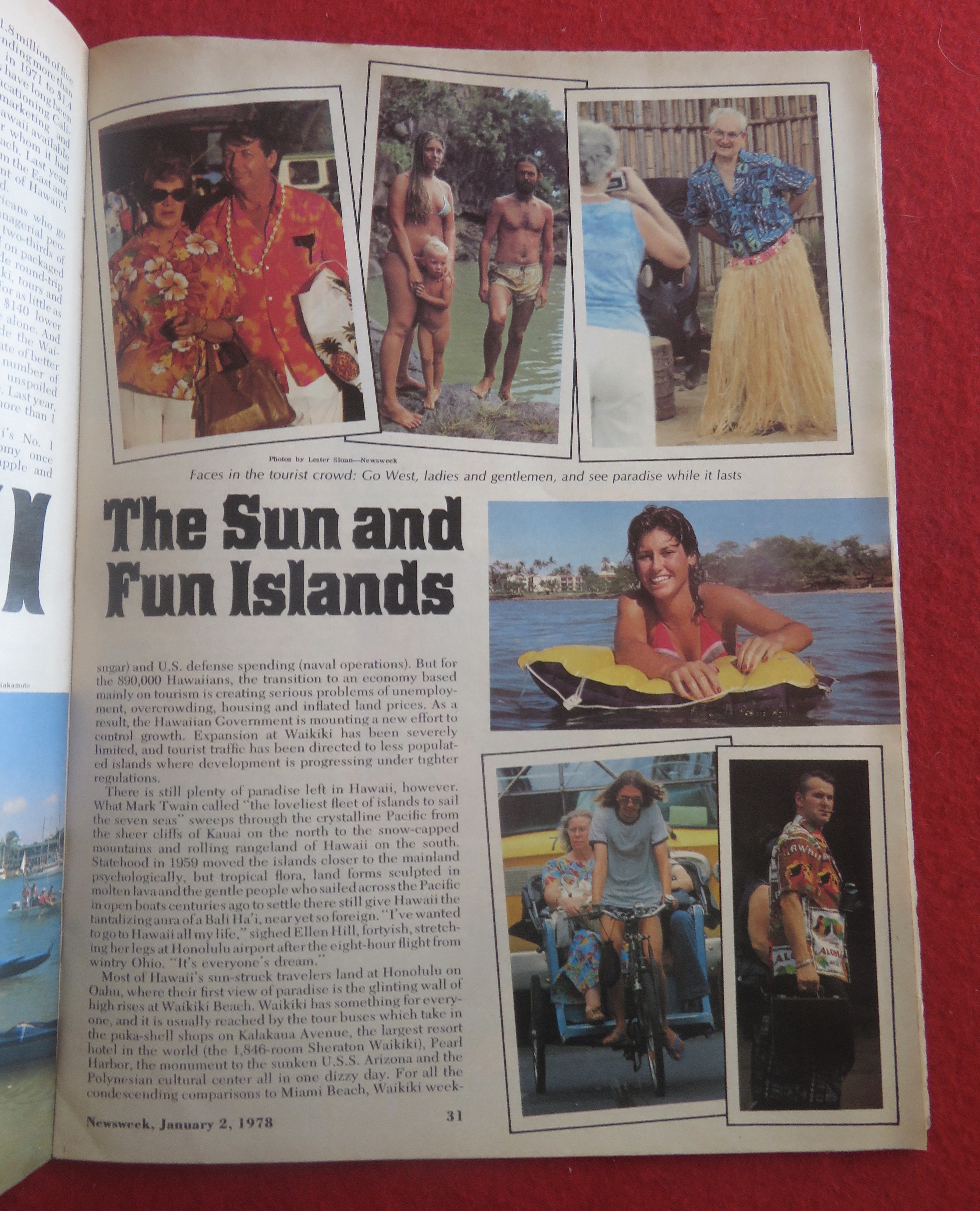 Newsweek Magazine January 2, 1978 Sun & Fun Islands